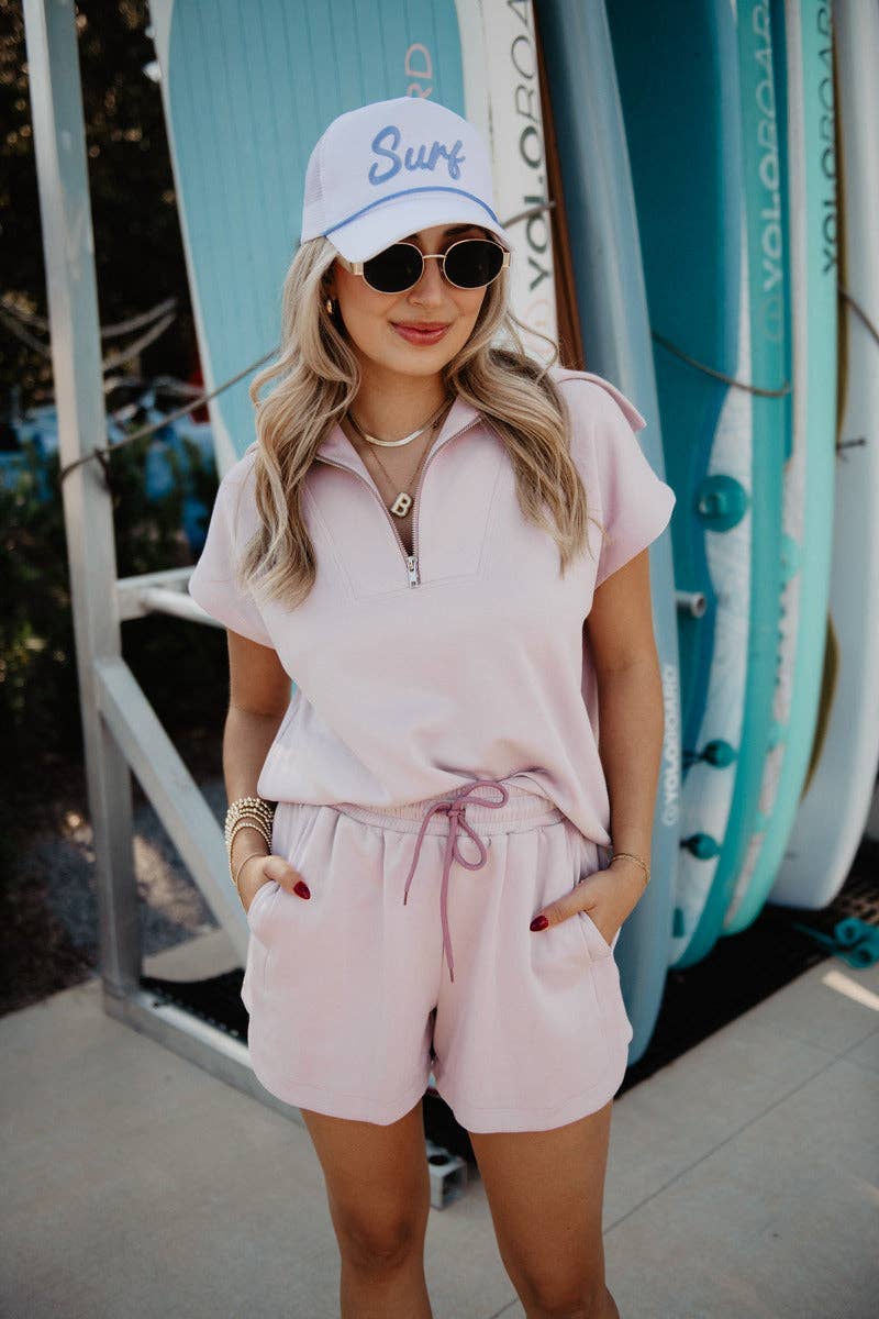 Blush 2 Piece Scuba Set: Blush