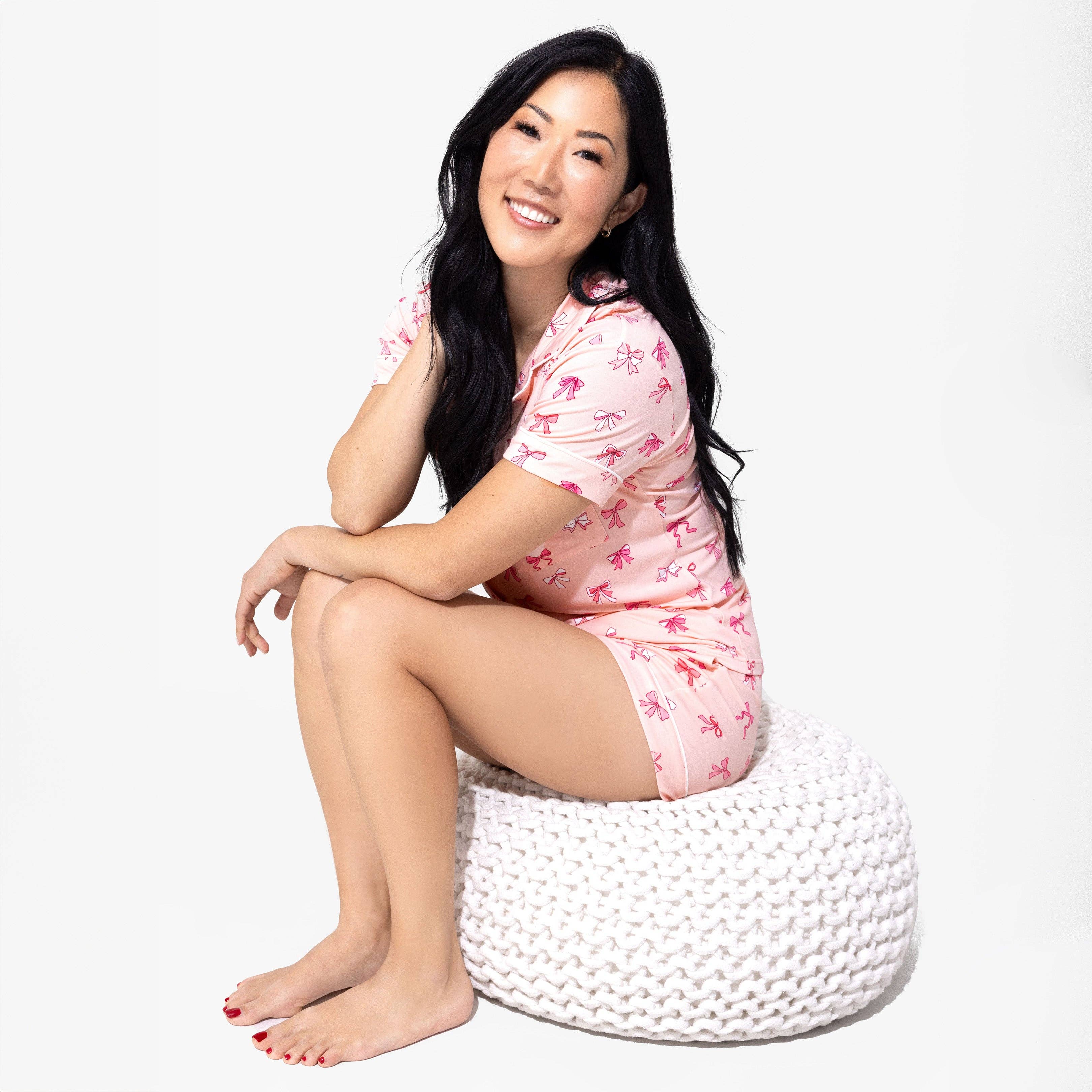 Take A Bow Bamboo Women's Pajama Short Set