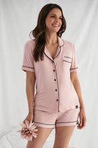 Bamboo Short Set in Pink: Pink - Intimate Whispers