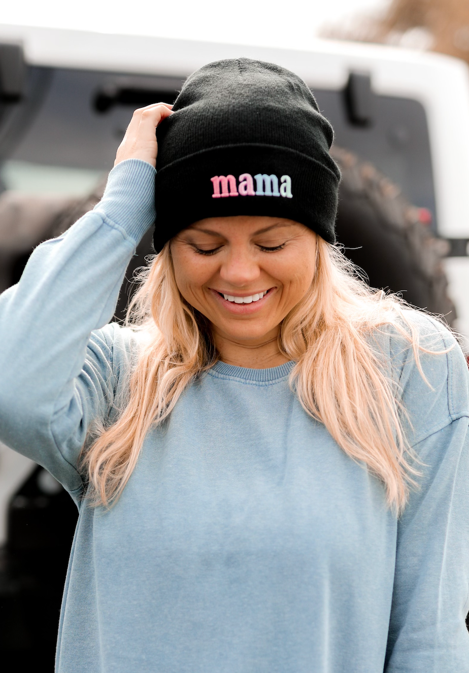 Mama Beanie Black