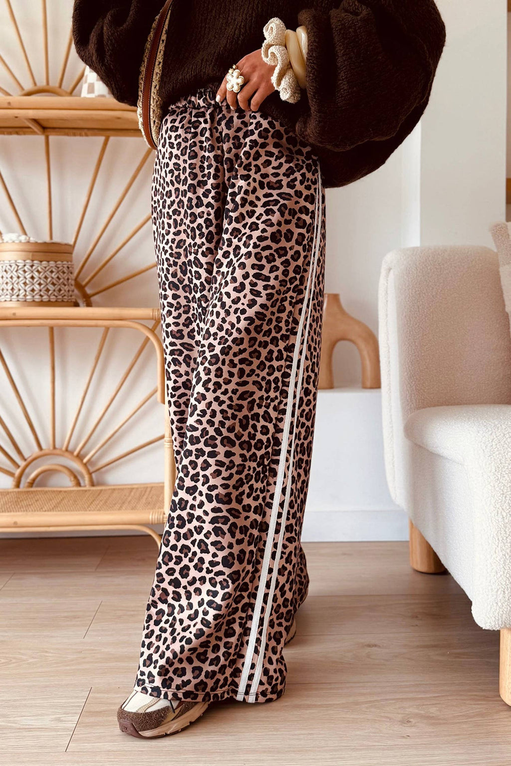 Leopard Wide Legged Pant