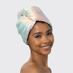 Satin-Wrapped Hair Towel - Aura - Intimate Whispers