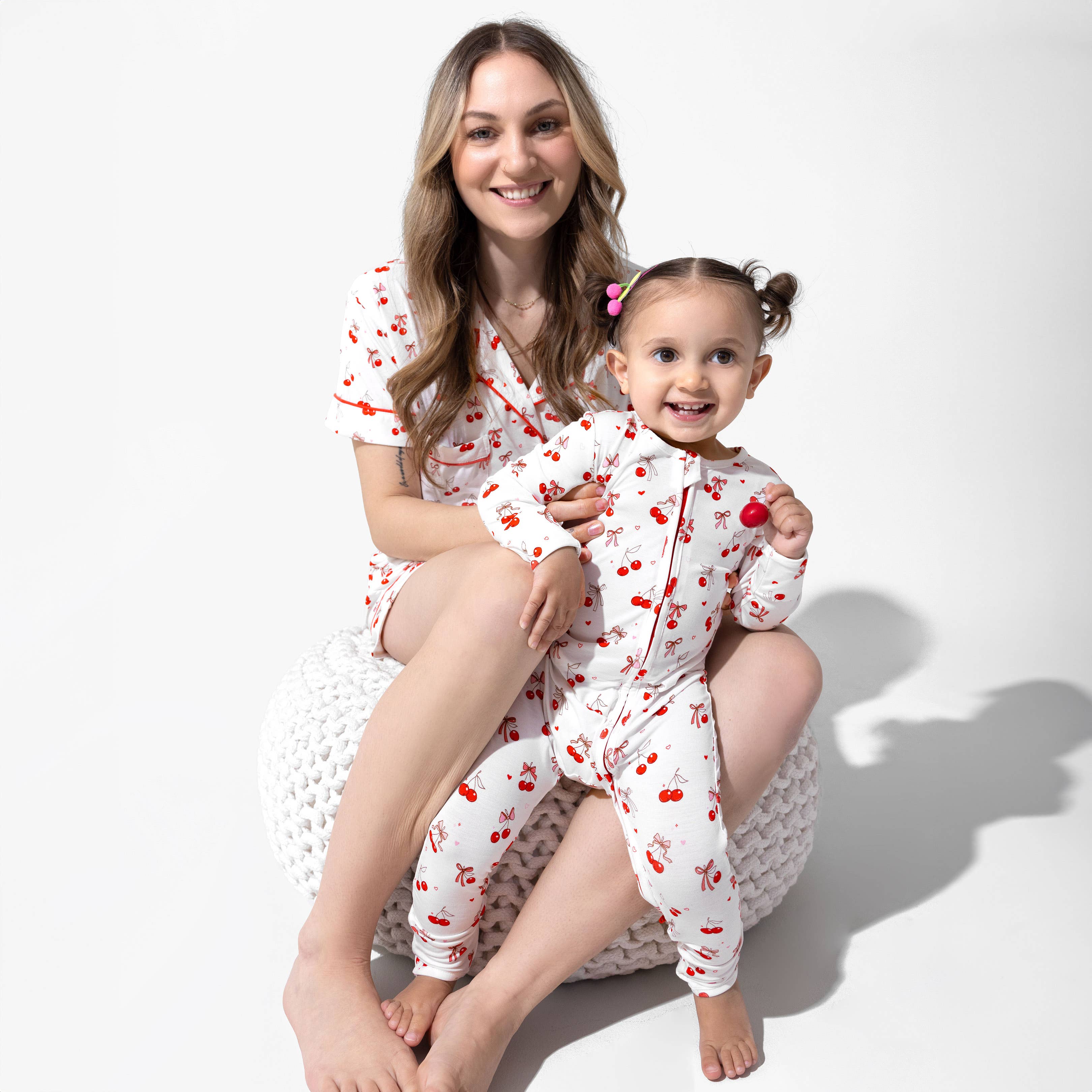 Cherry On Top Bamboo Pajama Short Set