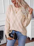 Weaved Sweater Apricot