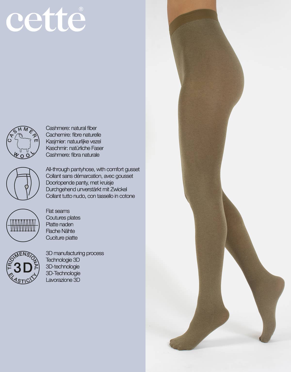 Opaque Winter Tights - Nude