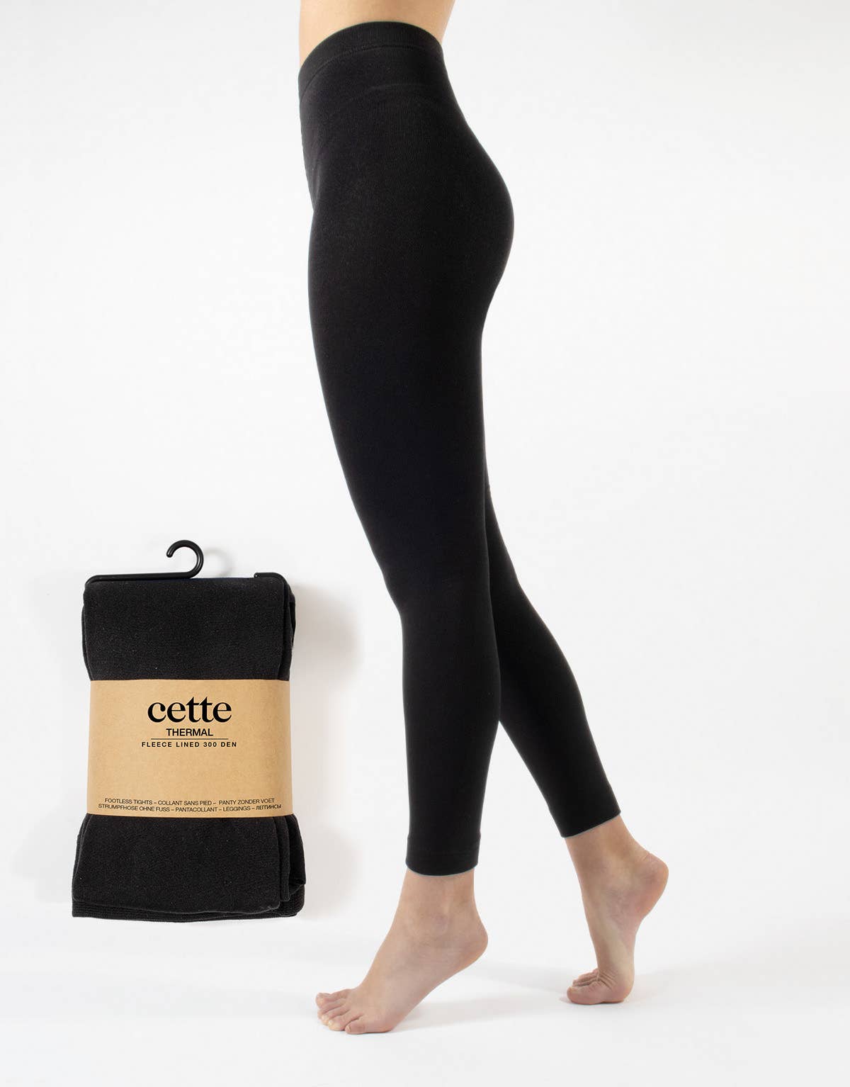 Footless Thermal Tights Black