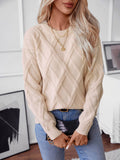 Weaved Sweater Apricot