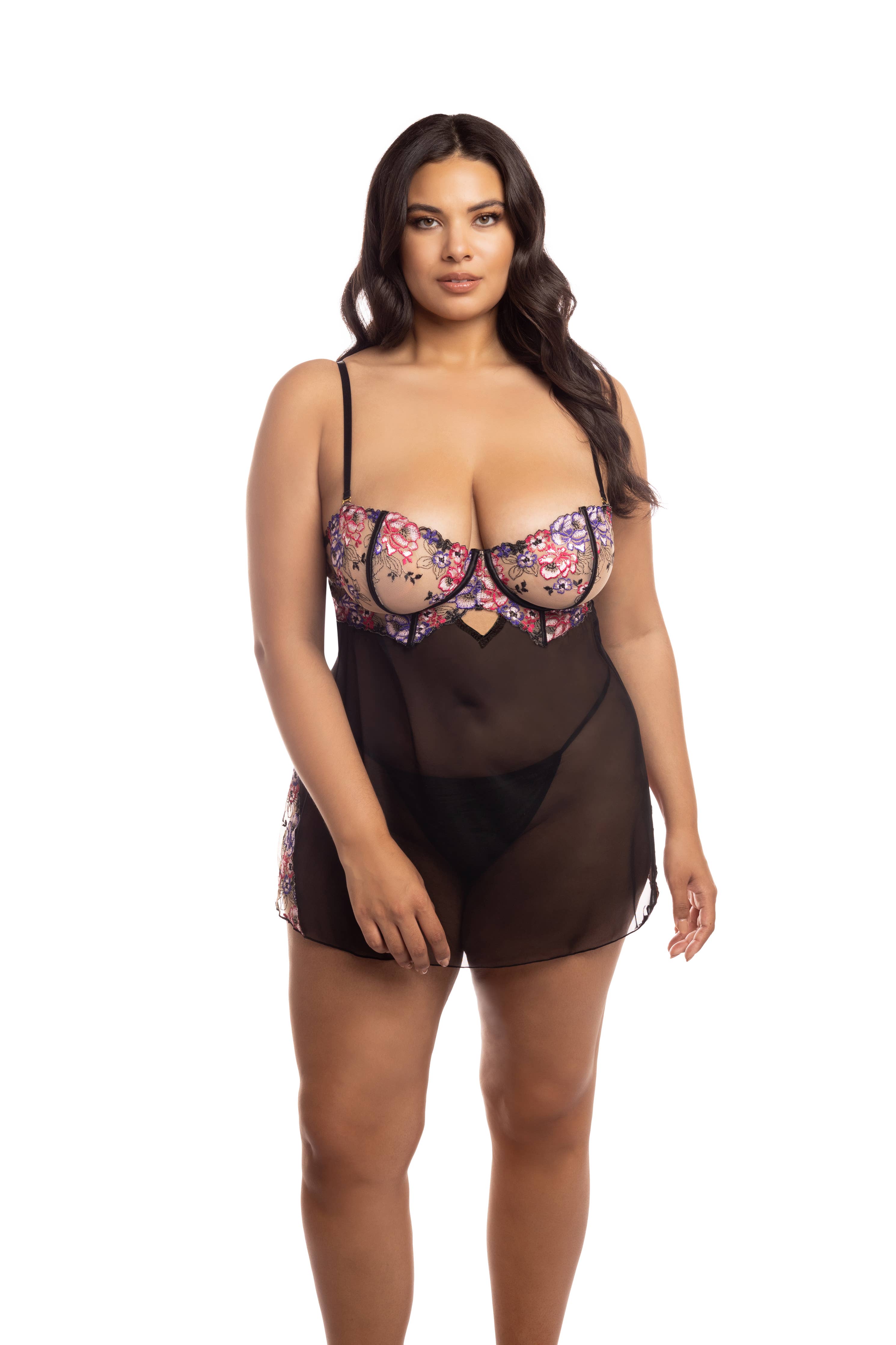 Nadia Embroidered Babydoll