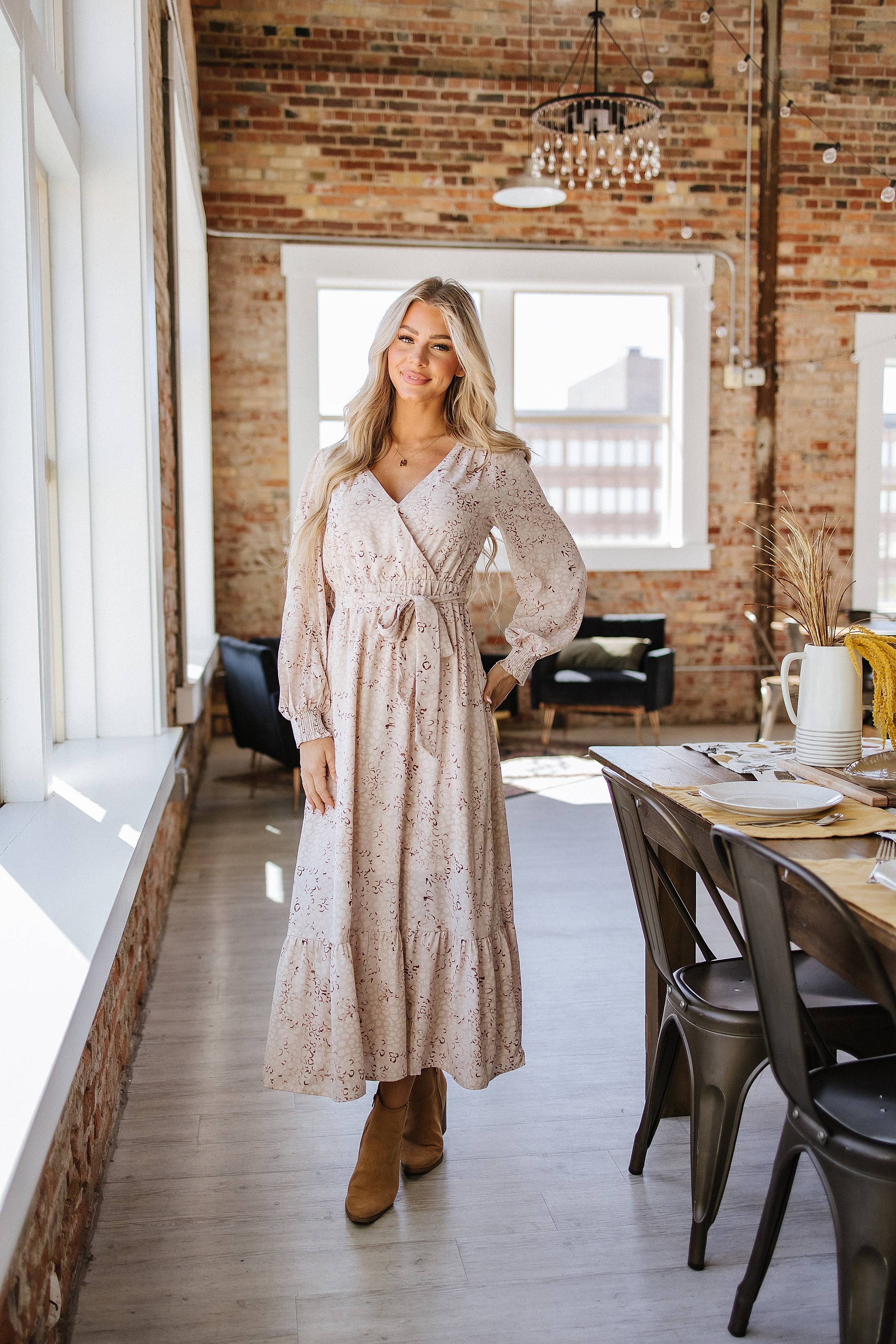 Bubble Maxi Dress - Leopard