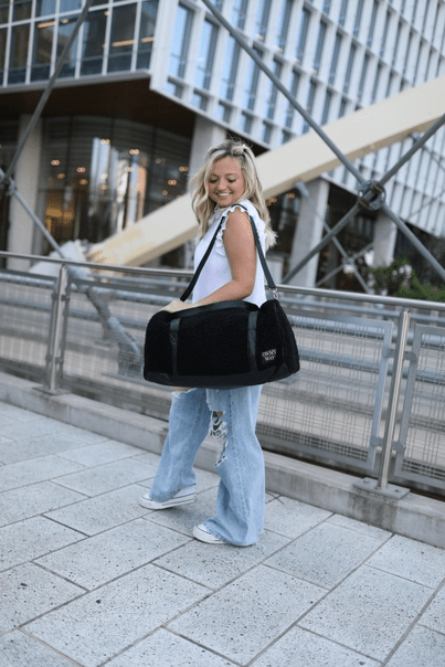 Teddy Sherpa Duffle Bag - Midnight - Intimate Whispers
