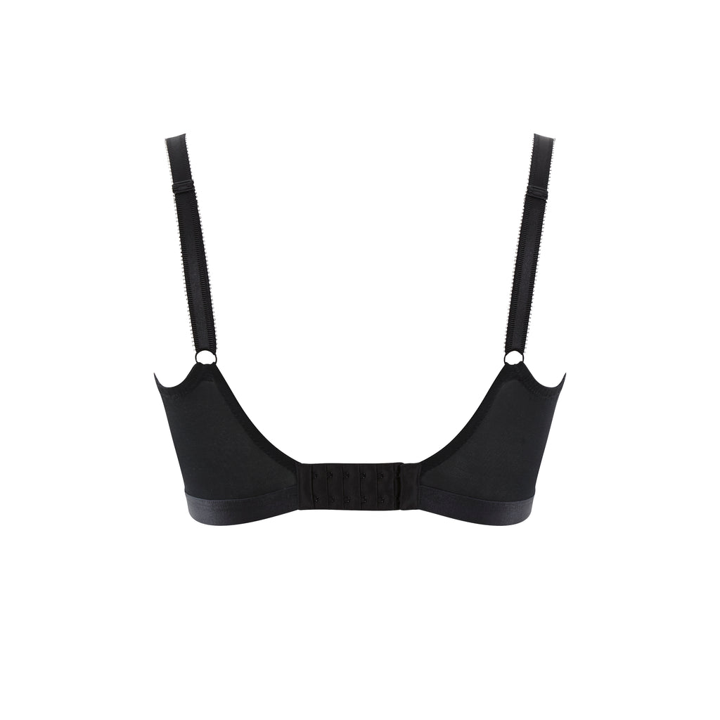 Women's Panache Nursing Bra Black Flat Lay Back Detail