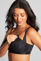 Women's Panache Nursing Bra Black Clip Strap
