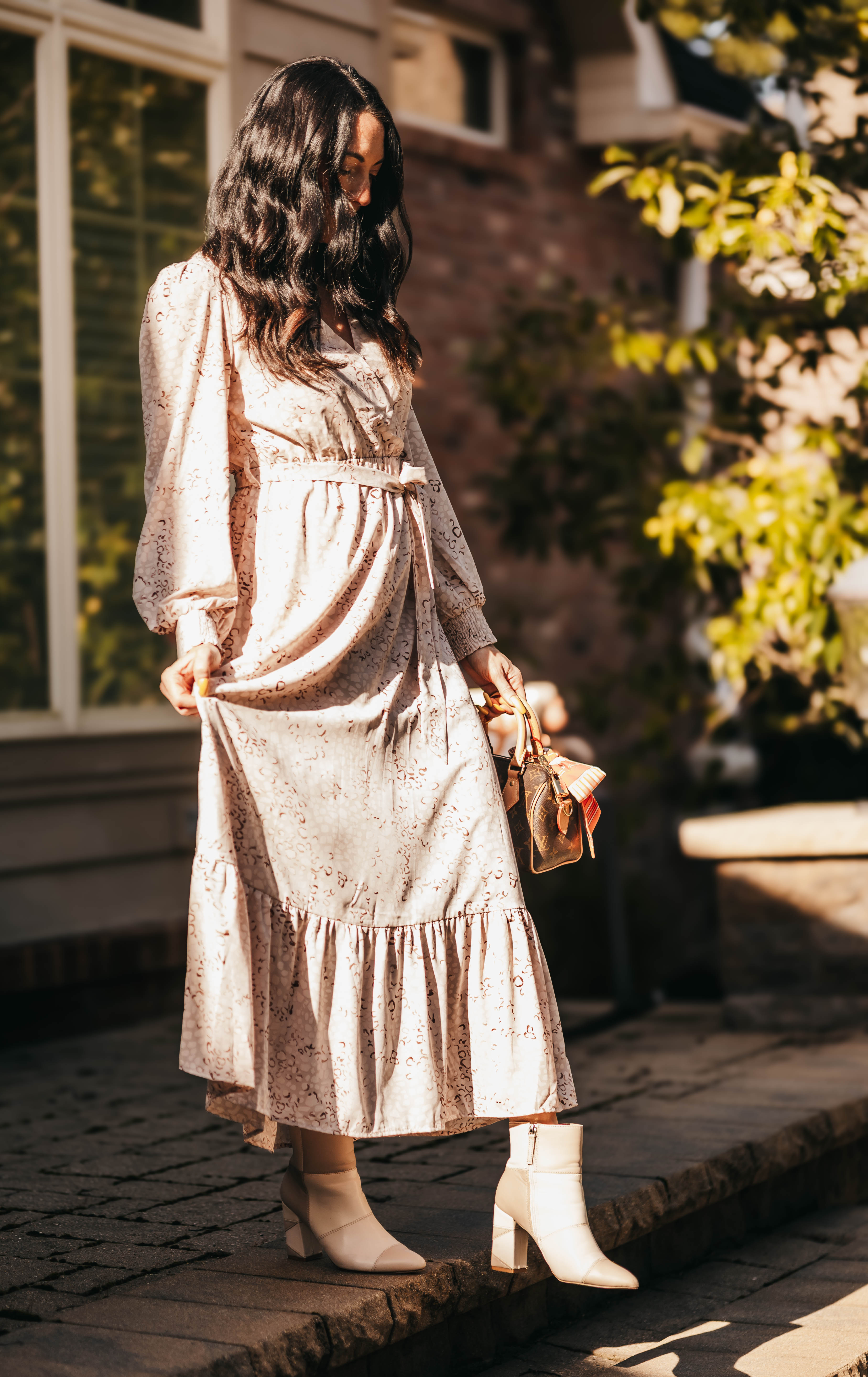 Bubble Maxi Dress - Leopard