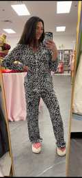Bamboo PJ Set - Leopard Print