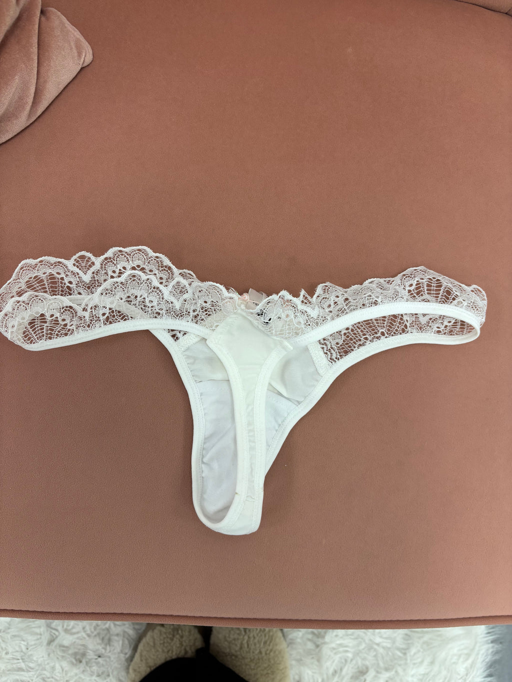 Pearl Chloe Lace Triangle Thong