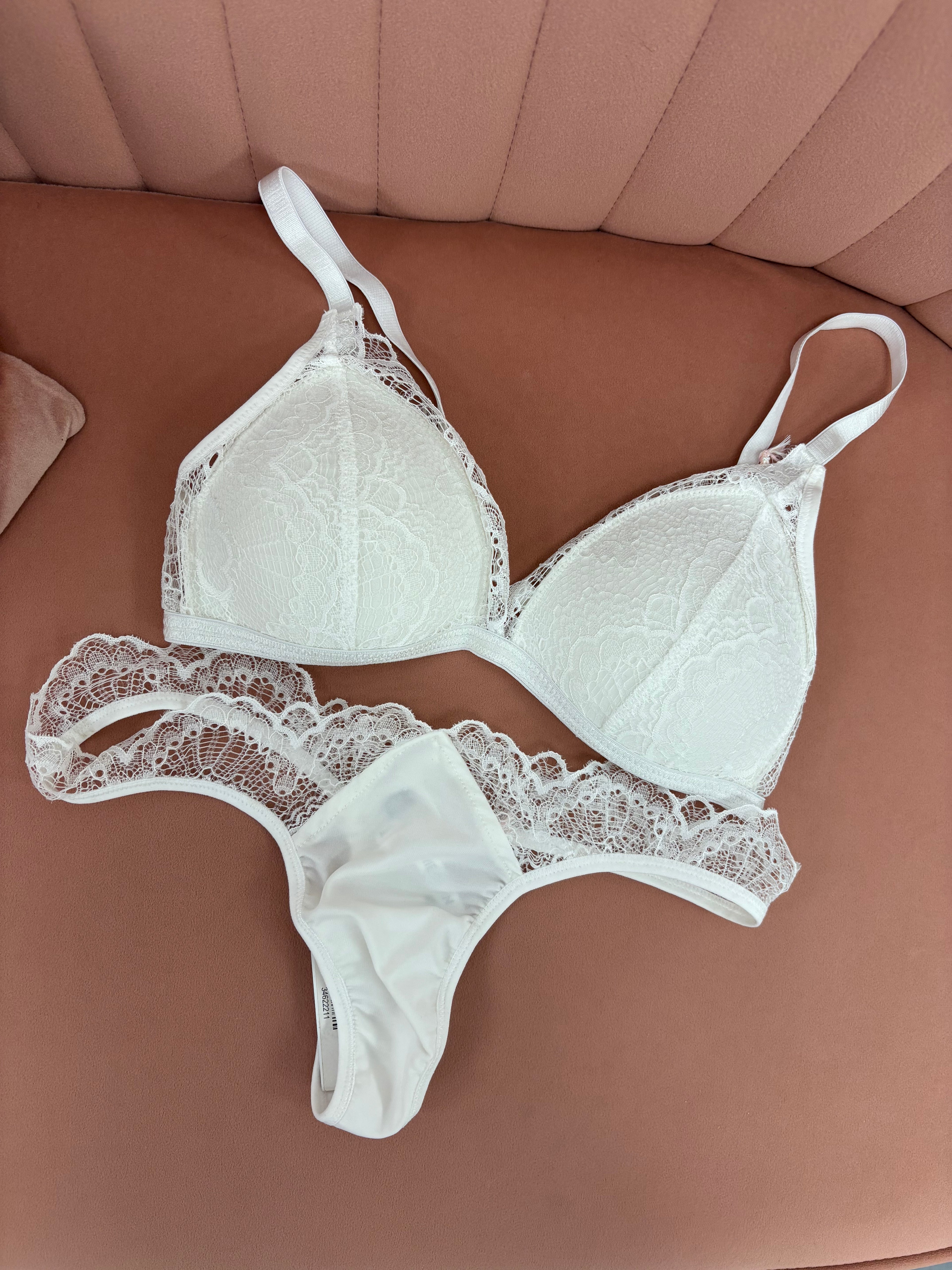 Pearl Emilia Padded Lace Triangle Bralette