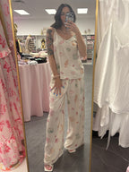 Summer Seashell Wide-Leg Pants