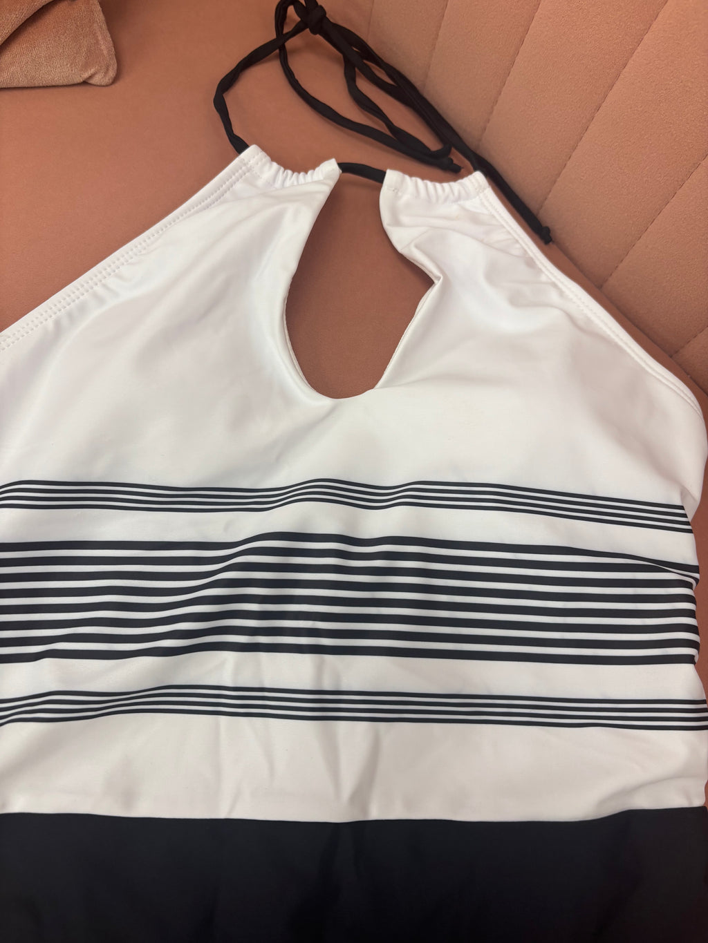 Black & White One-piece Swimwear