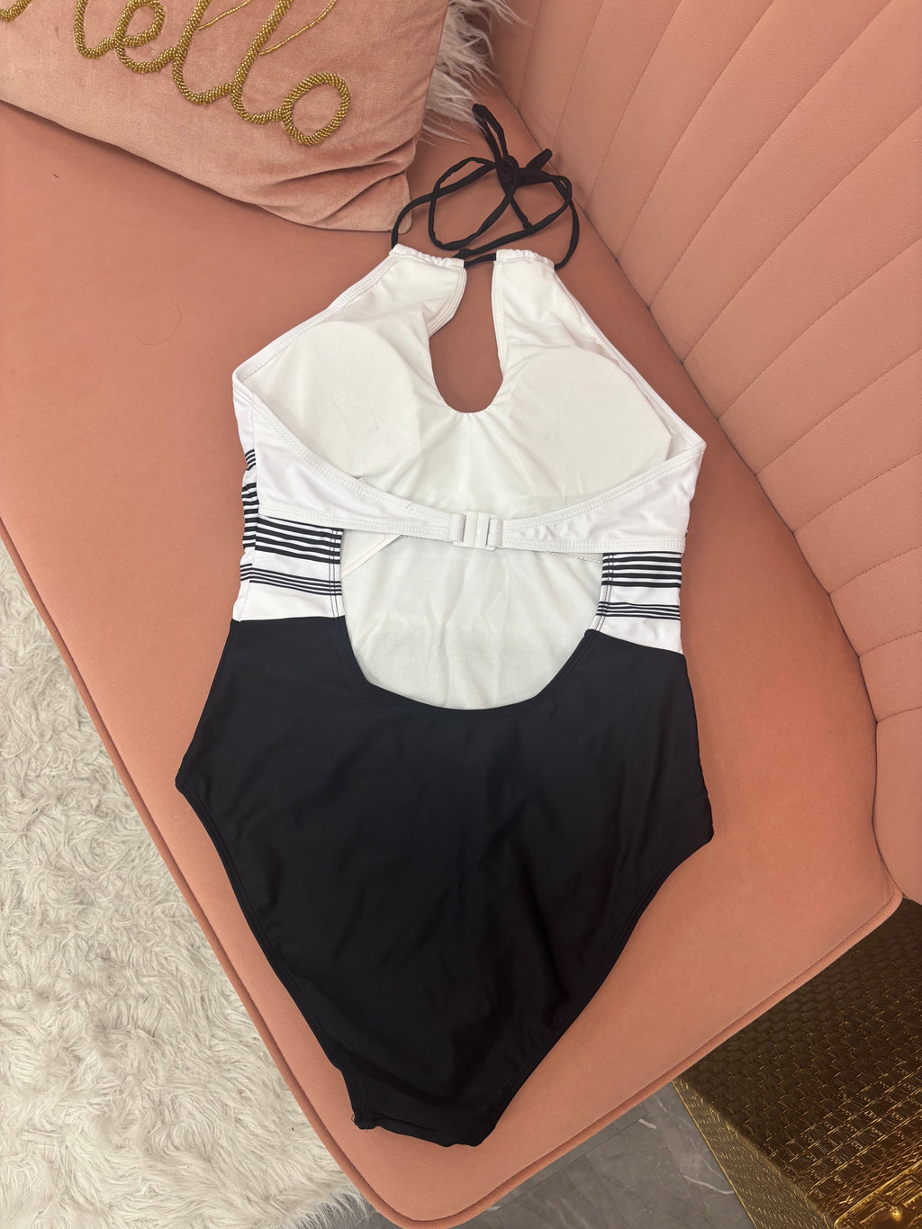 Black & White One-piece Swimwear