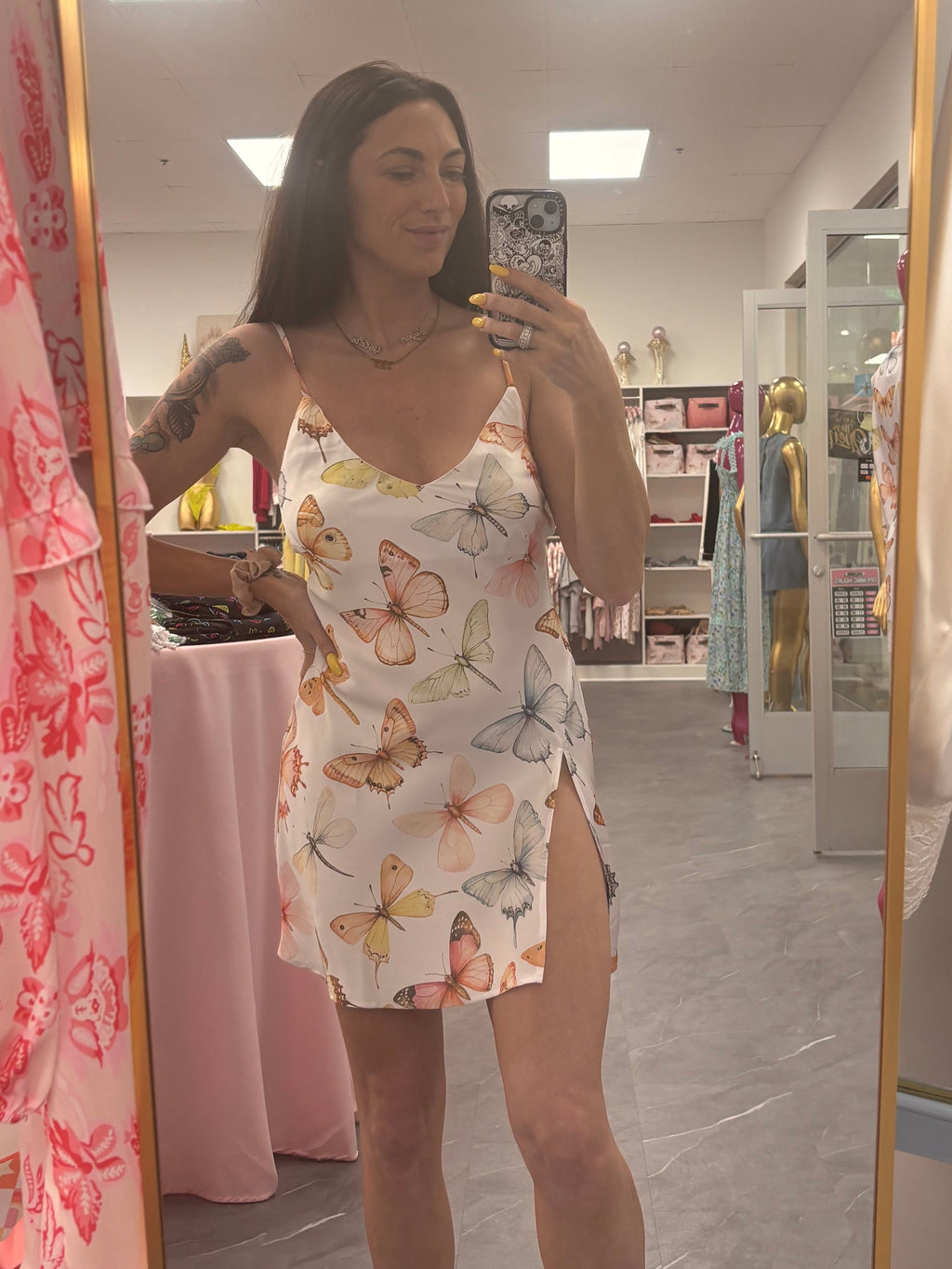 Pastel Wings- Mini Slip Nightgown