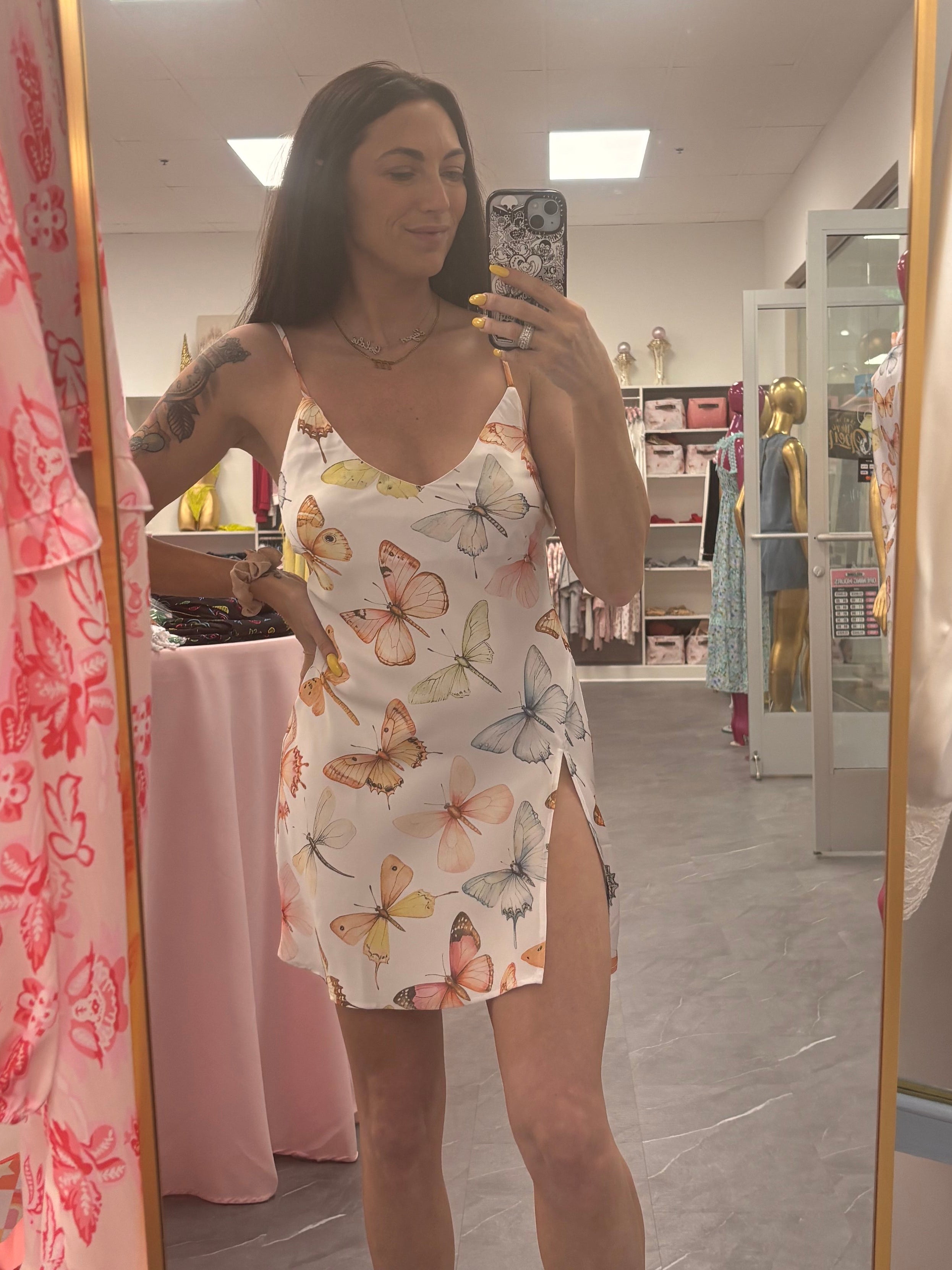 Pastel Wings- Mini Slip Nightgown