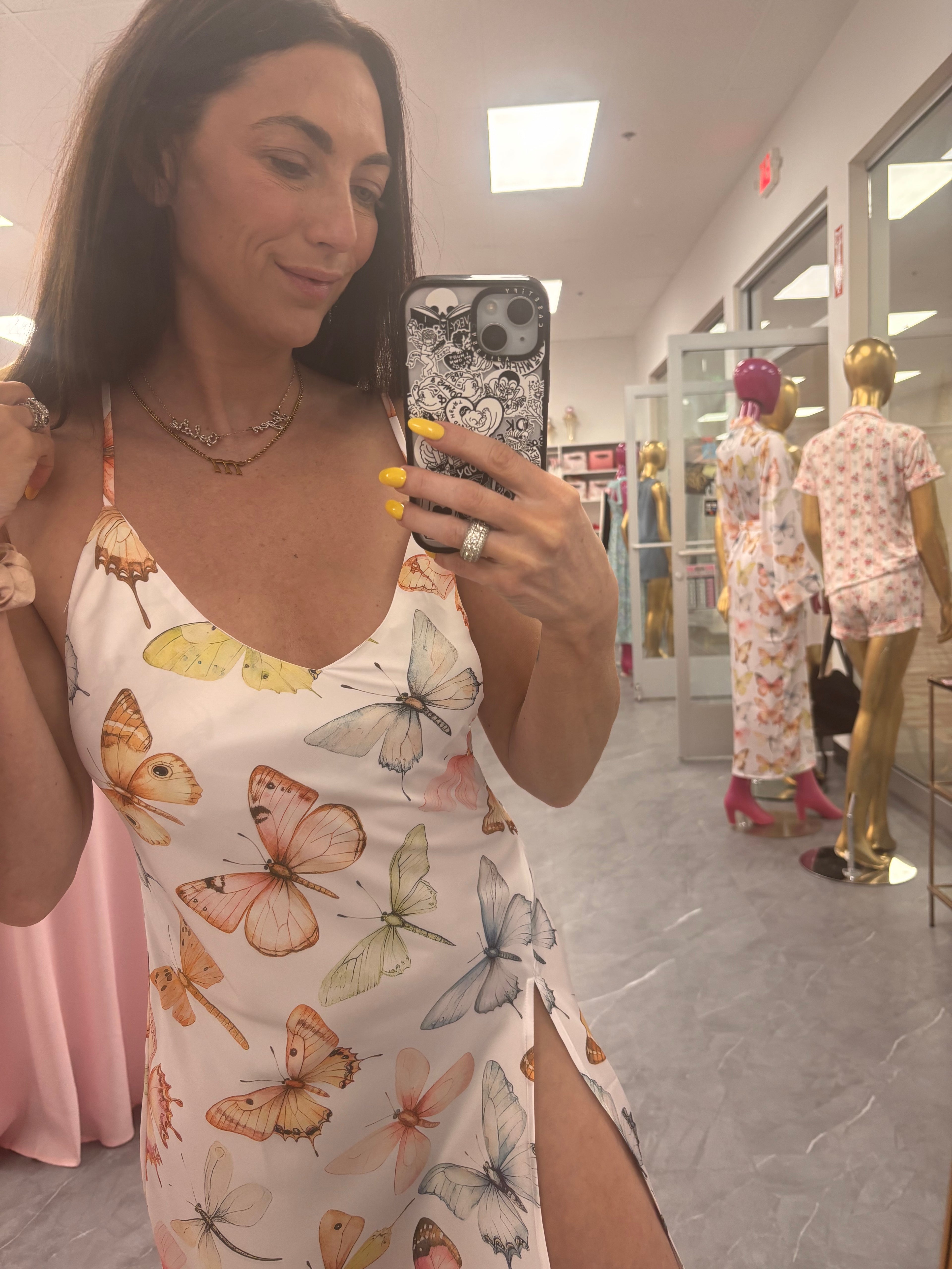 Pastel Wings- Mini Slip Nightgown