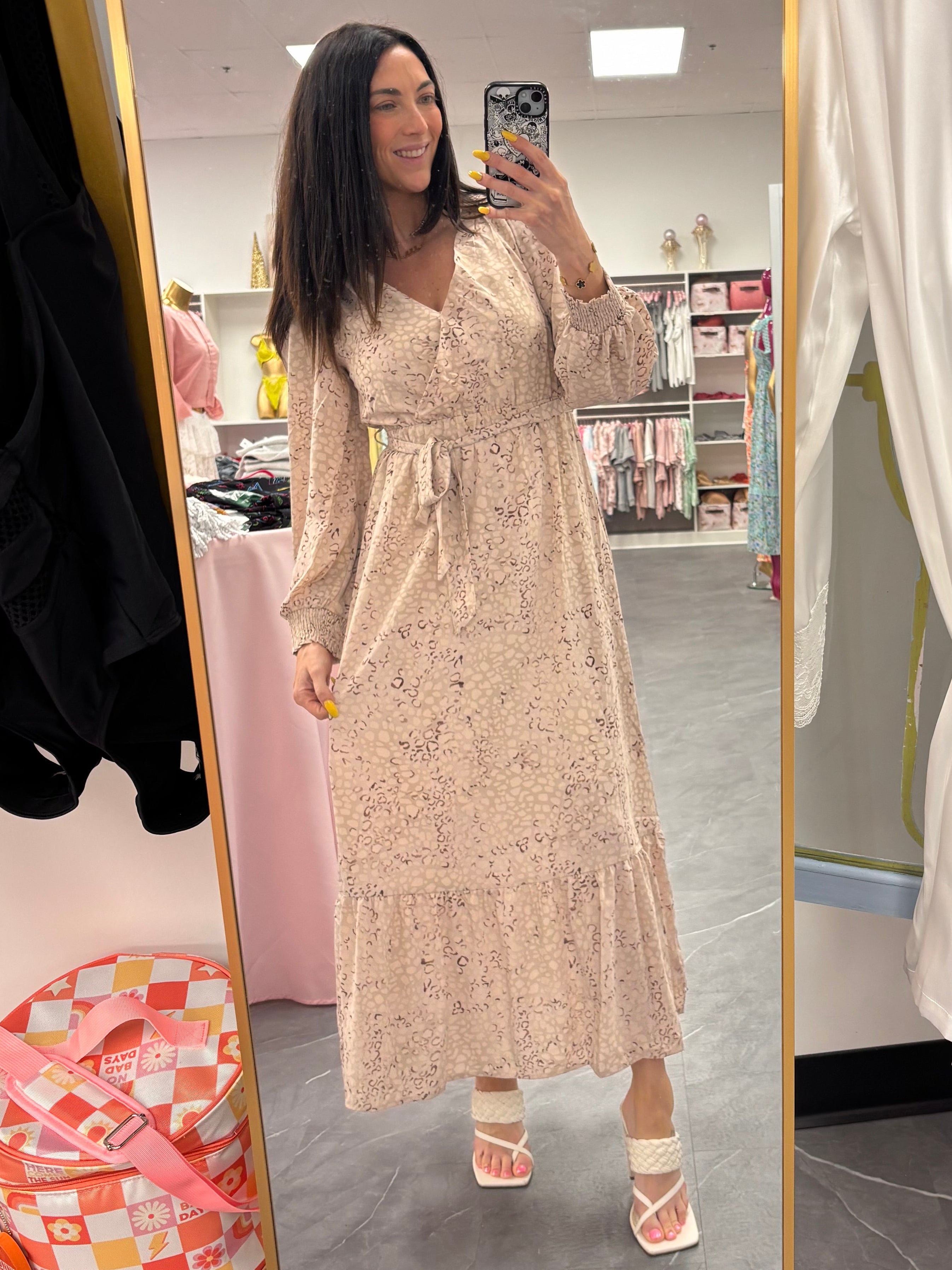 Bubble Maxi Dress - Leopard