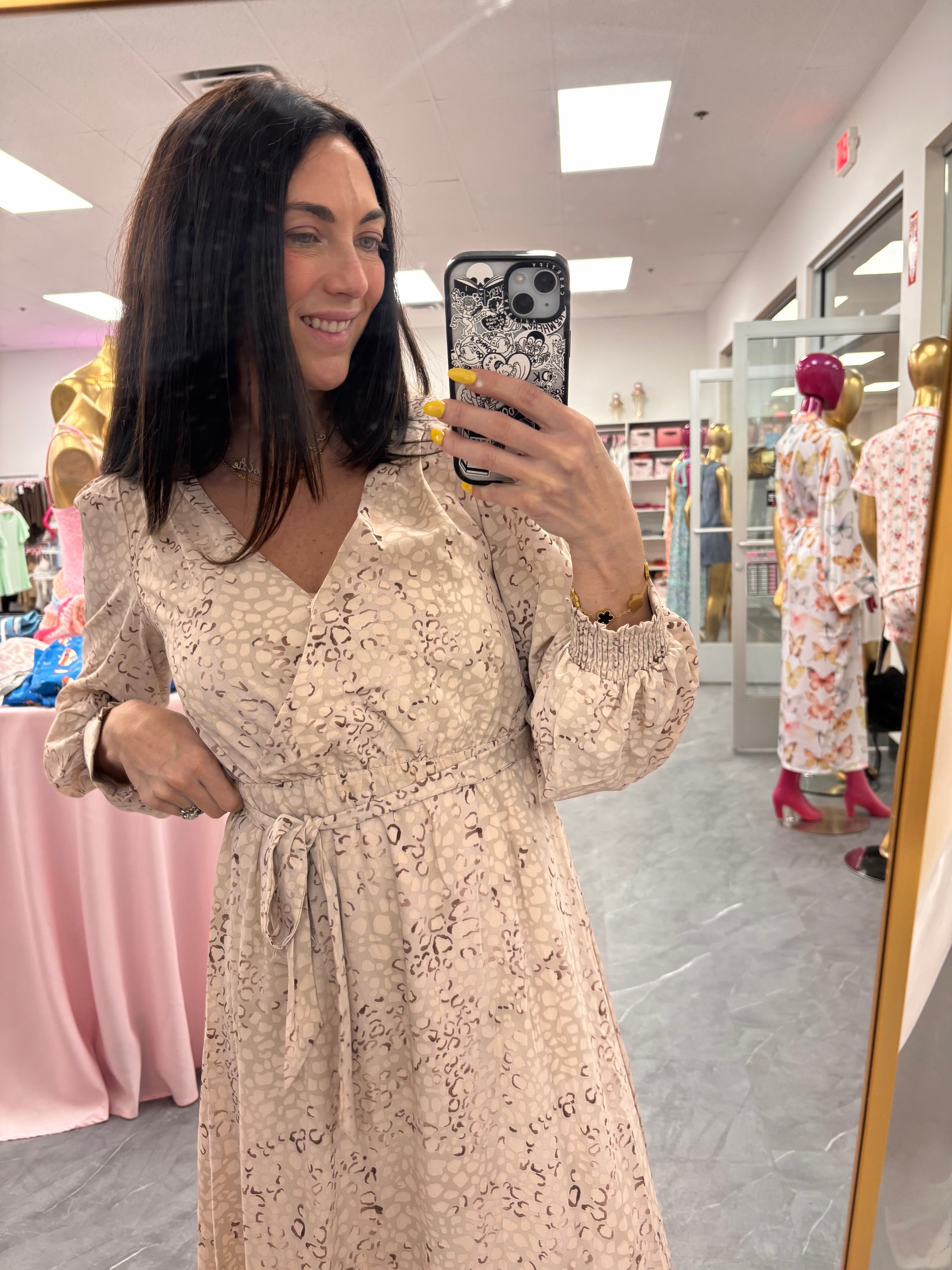 Bubble Maxi Dress - Leopard