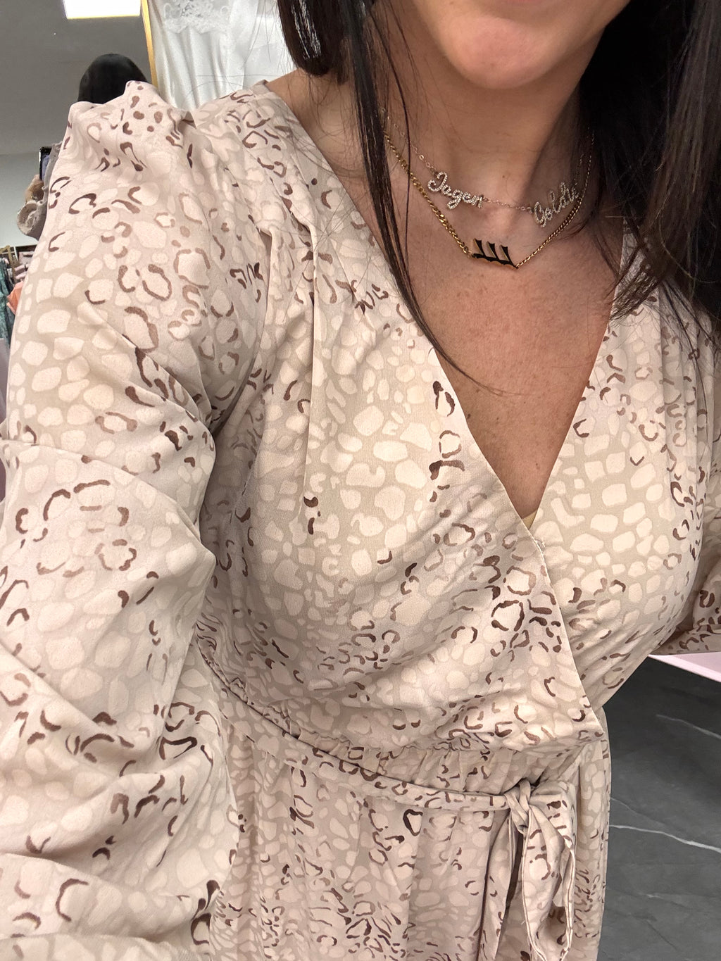 Bubble Maxi Dress - Leopard