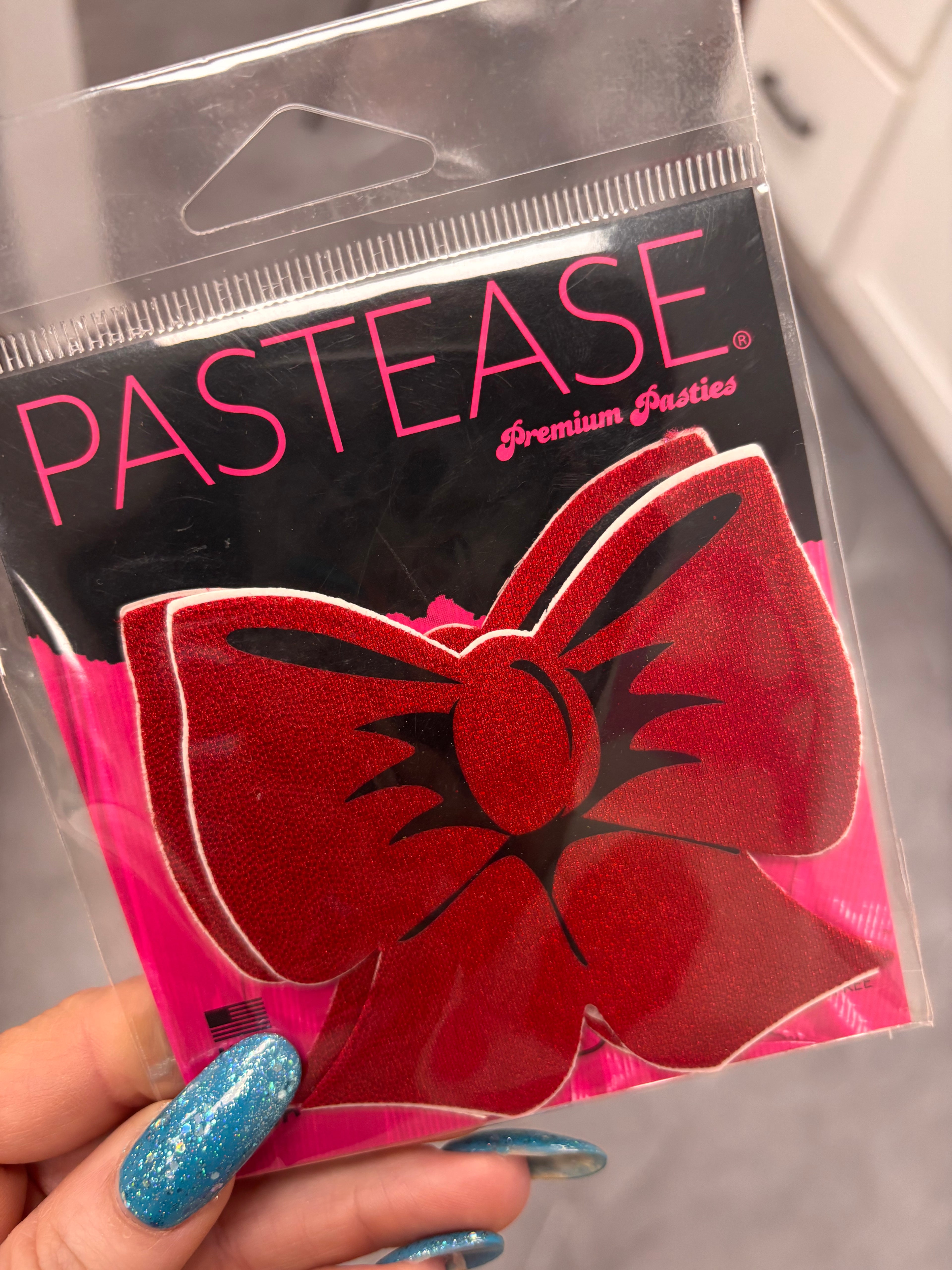 Holographic Red Bows Nipple Pasties