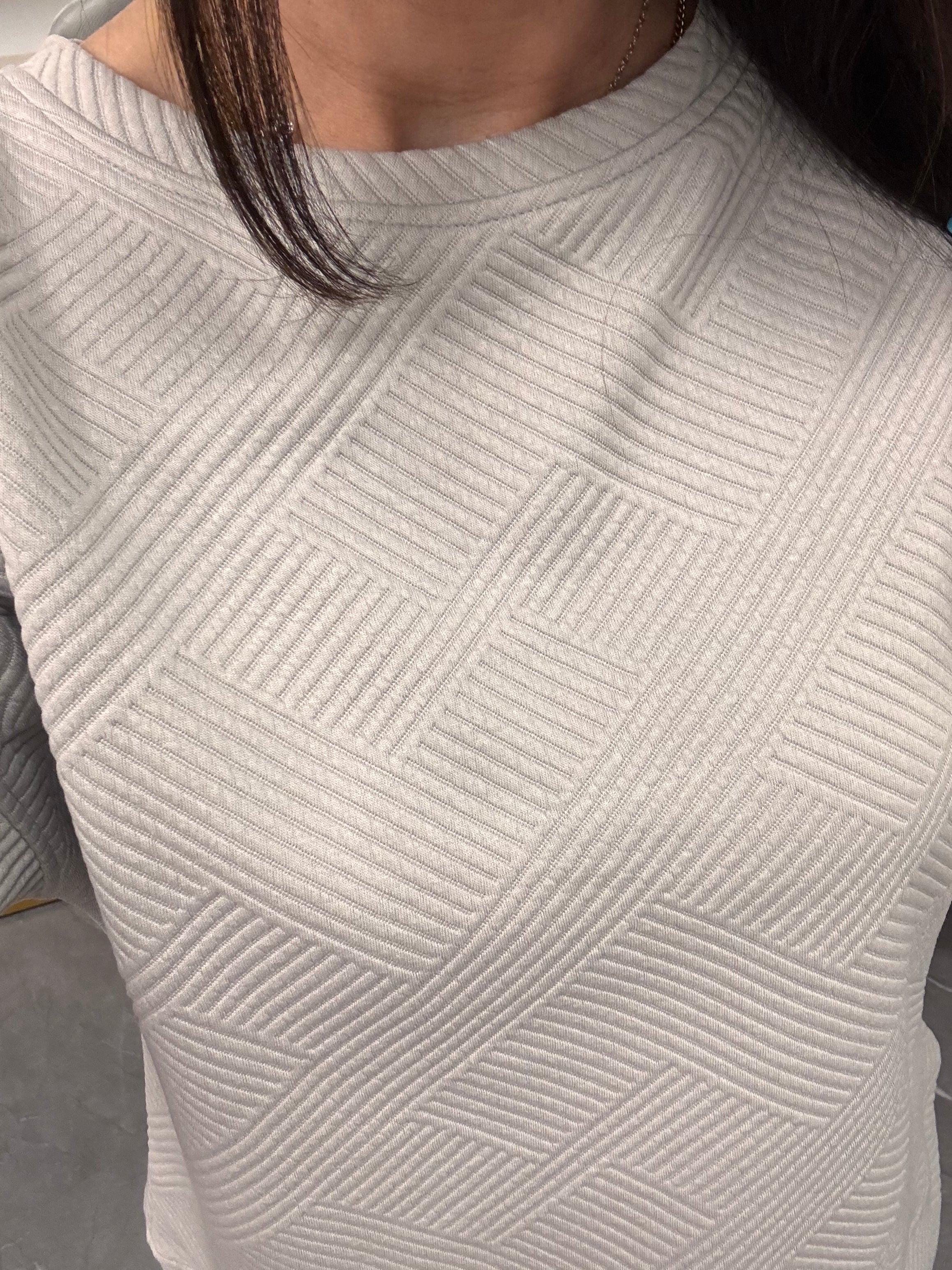 Maddie Textured 2 Piece Set - Grey