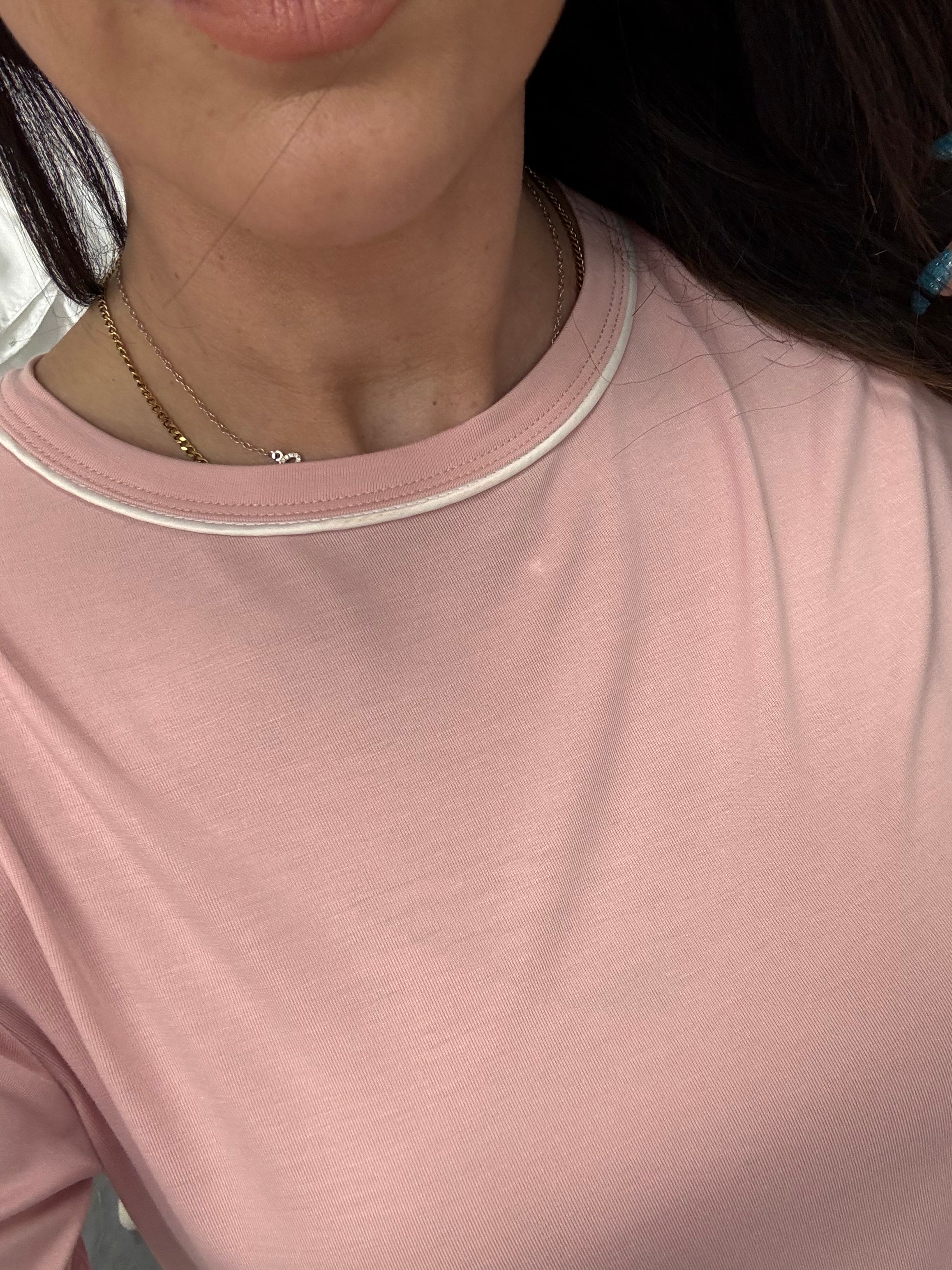 Bamboo Tee and Trouser Set : Blush Stripe
