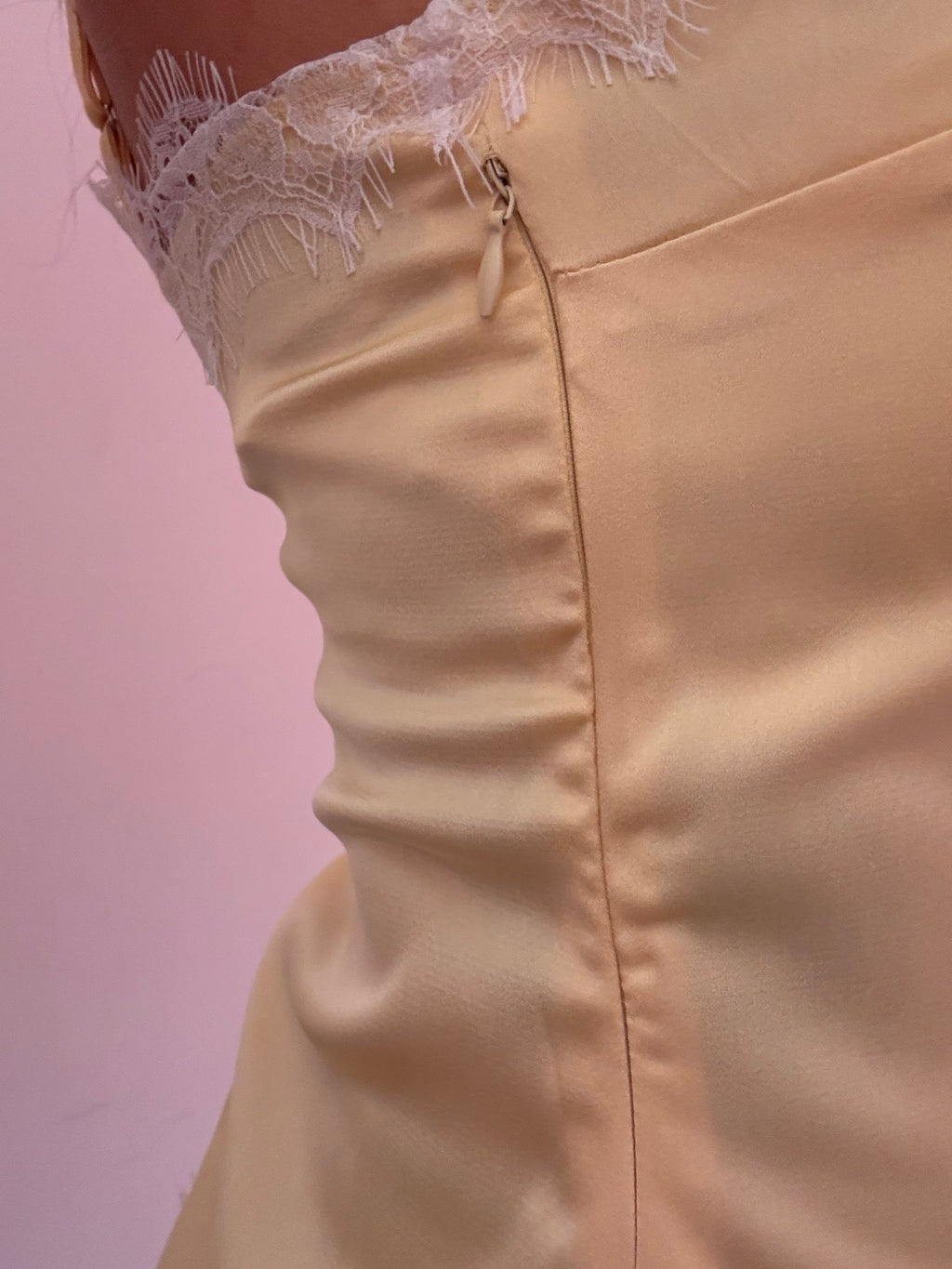 Oren Asymmetrical Satin Cami Yellow