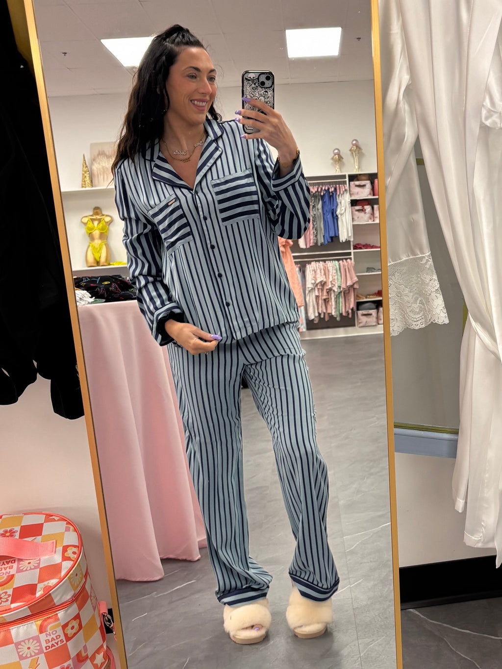 Boyfriend Striped PJ Set