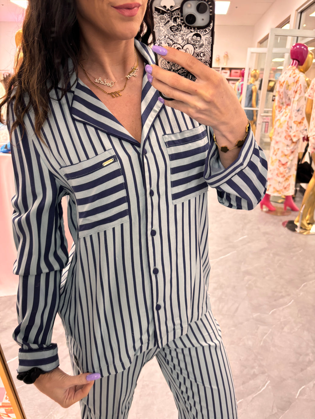 Boyfriend Striped PJ Set