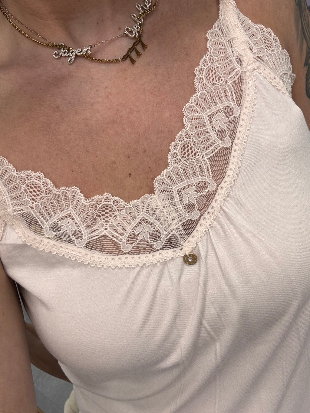 Bamboo Lace Cami and Short Set Powder Puff Pink