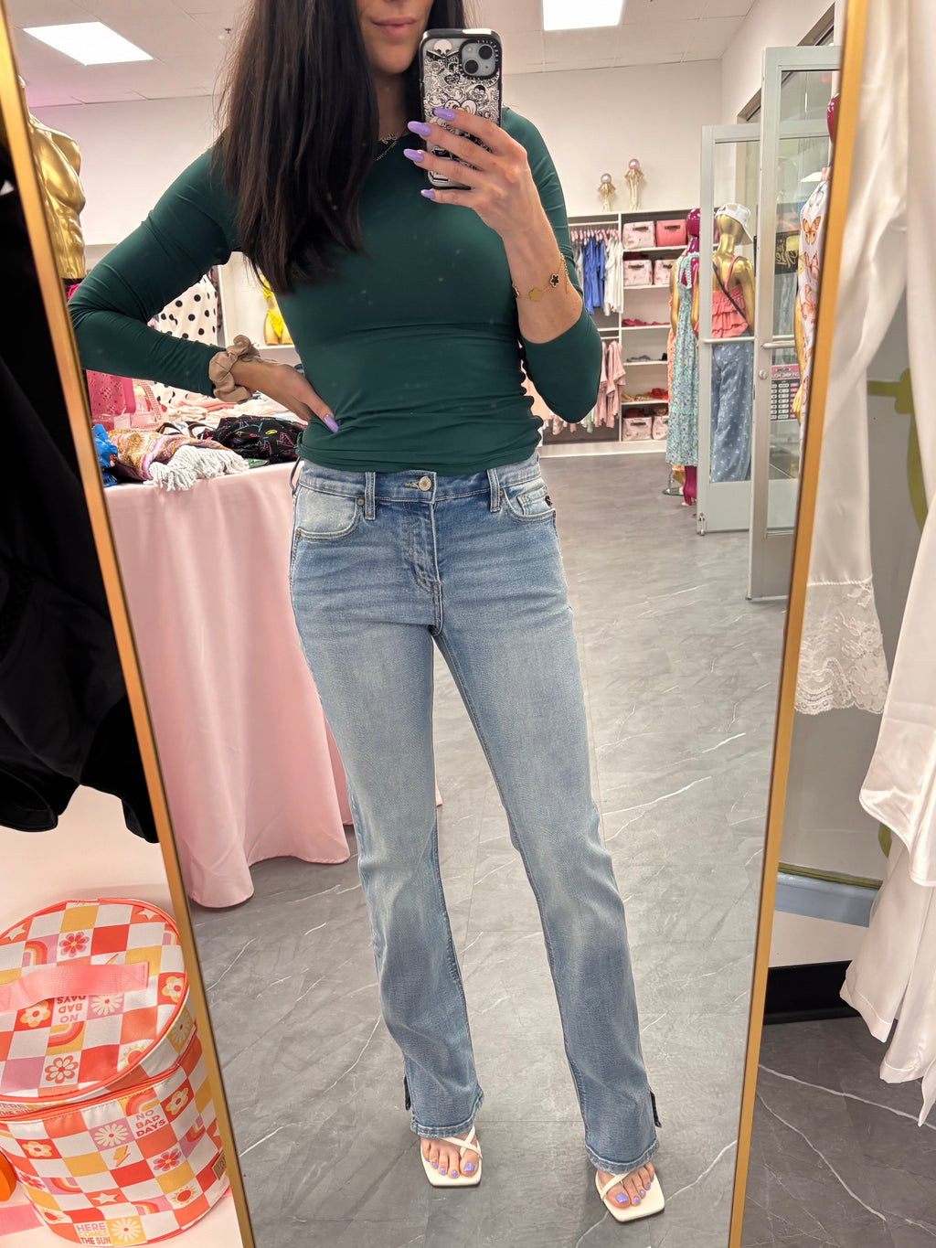 Mid Rise Y2K Boot Cut Denim Jeans