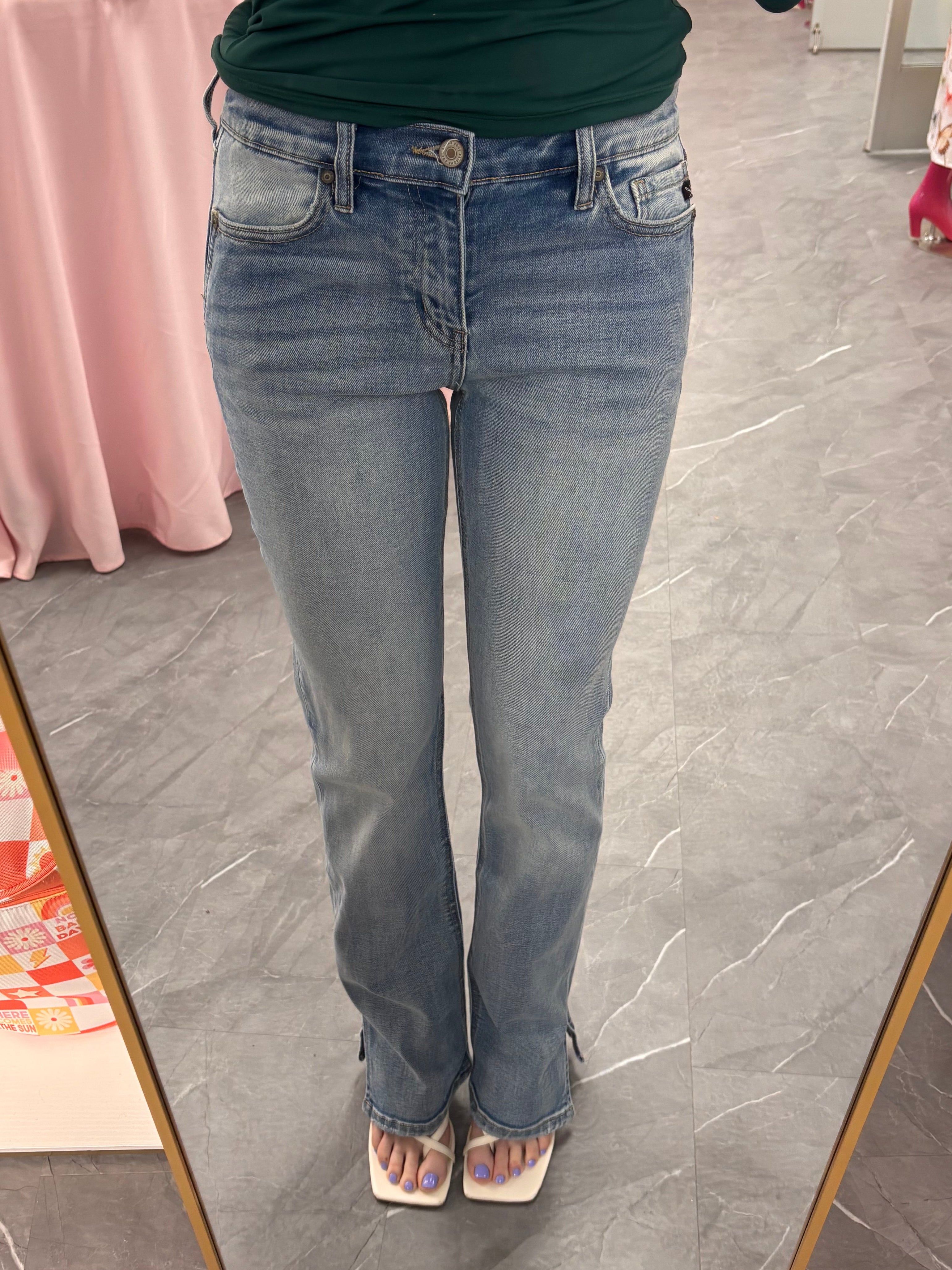 Mid Rise Y2K Boot Cut Denim Jeans