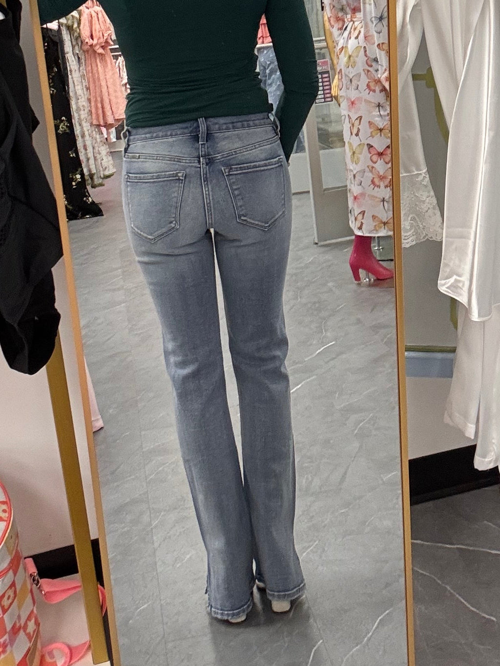 Mid Rise Y2K Boot Cut Denim Jeans