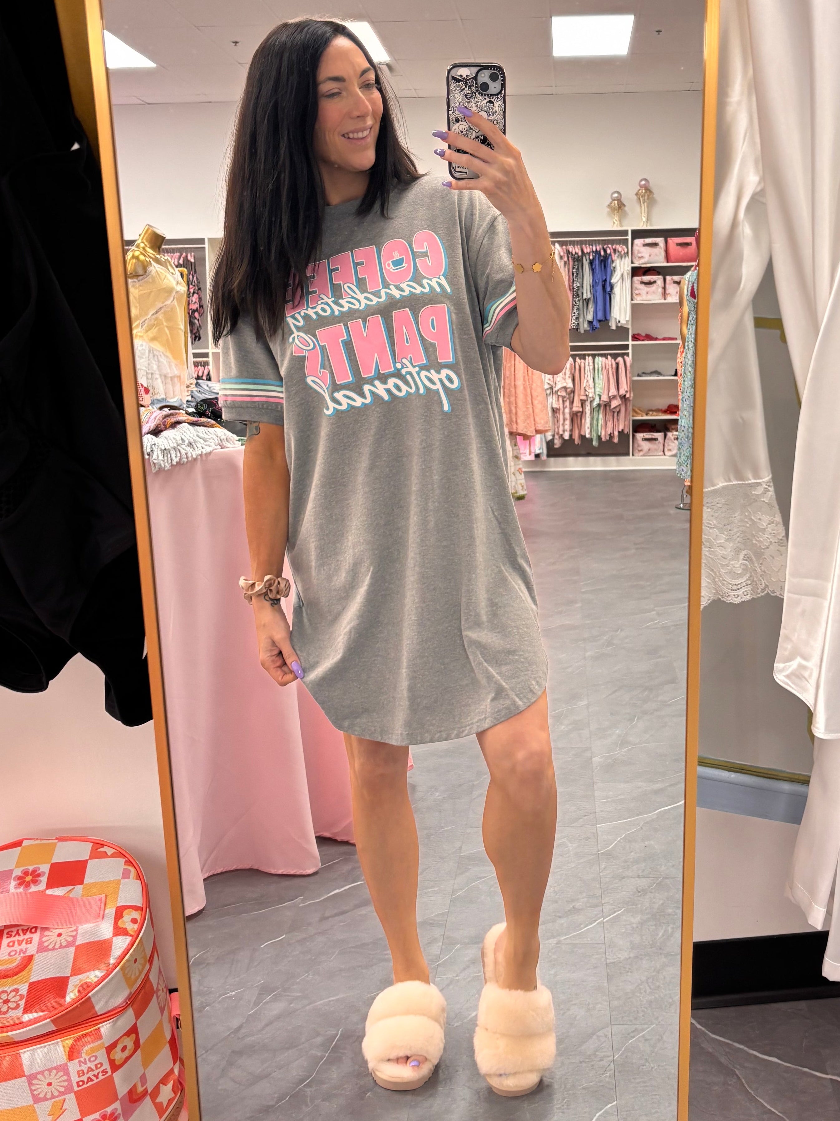 Coffee Mandatory Sleep Shirt