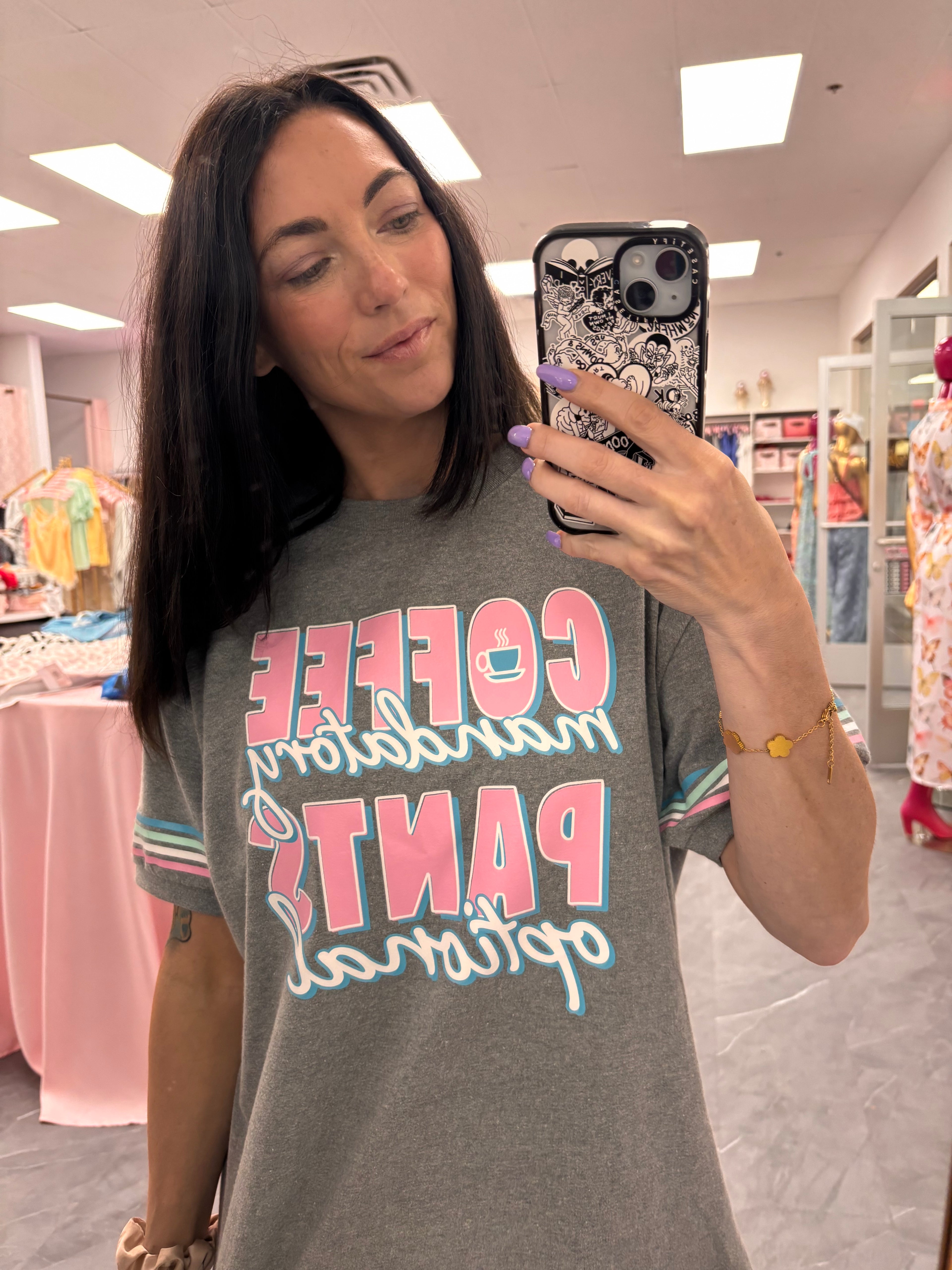 Coffee Mandatory Sleep Shirt