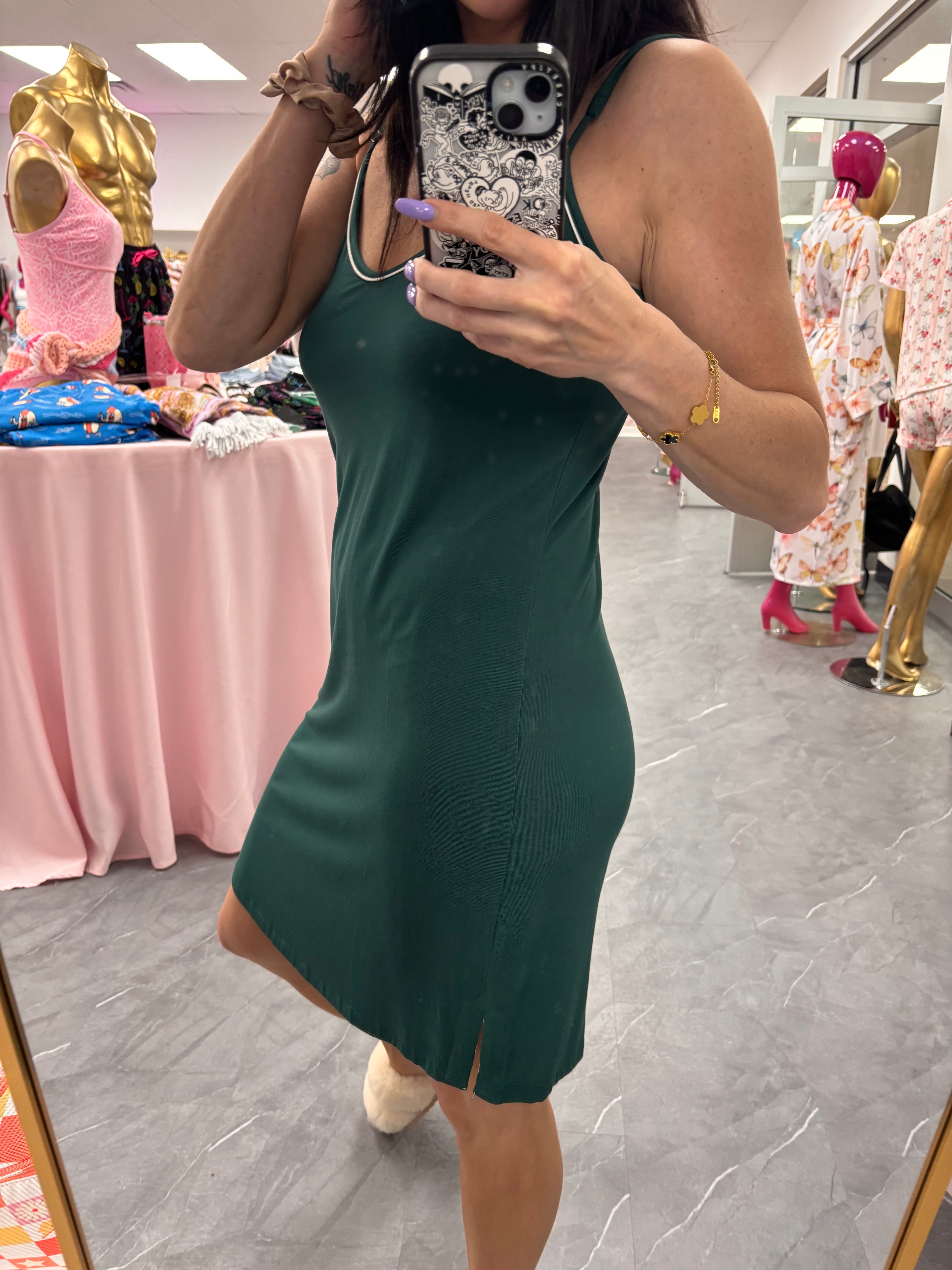 Bamboo Nightie in Green