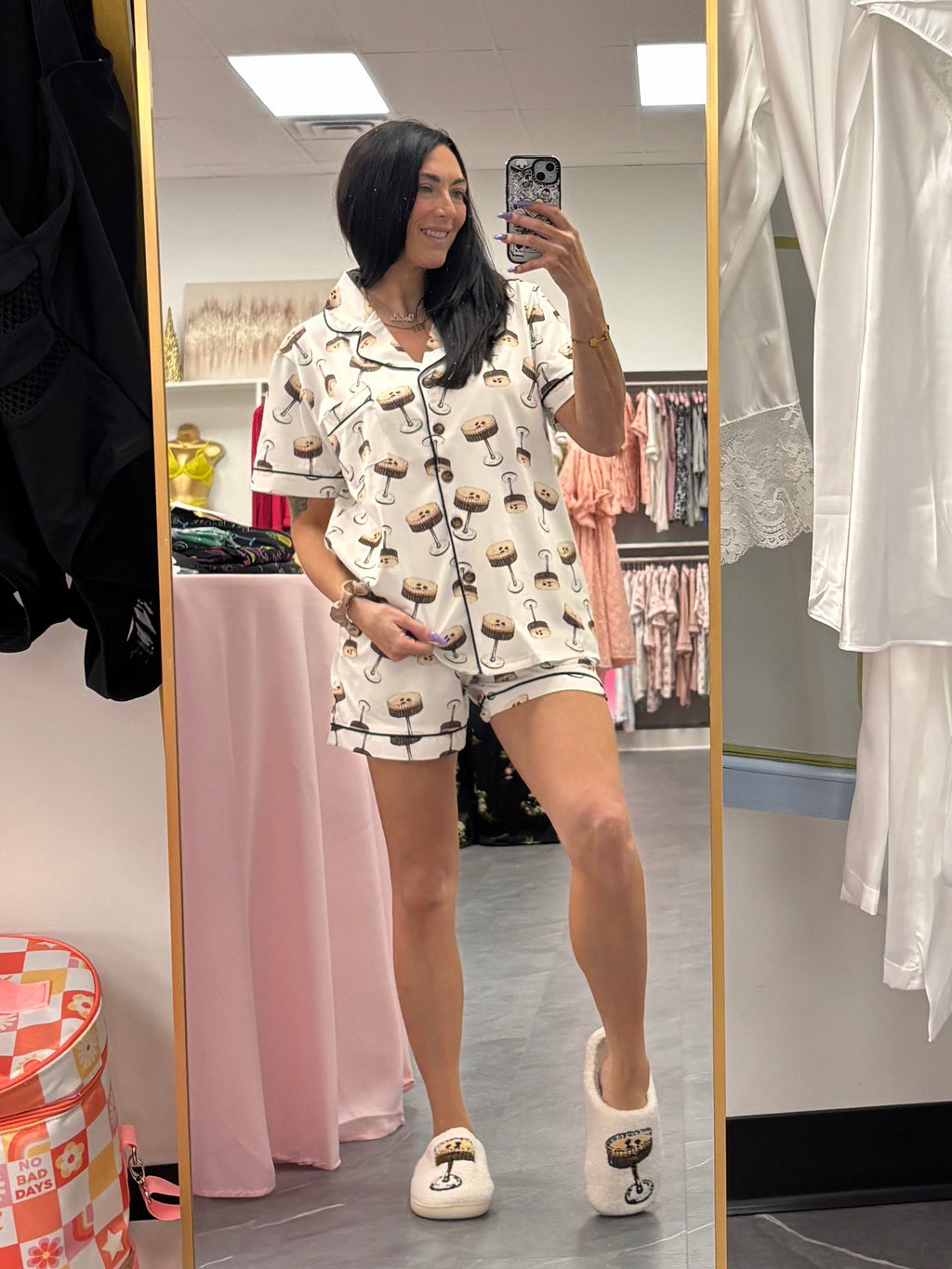 Martini Party Short Sleeve Lounge Set