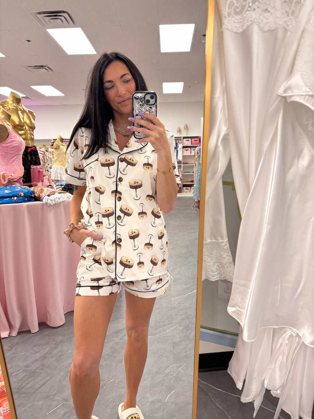 Martini Party Short Sleeve Lounge Set