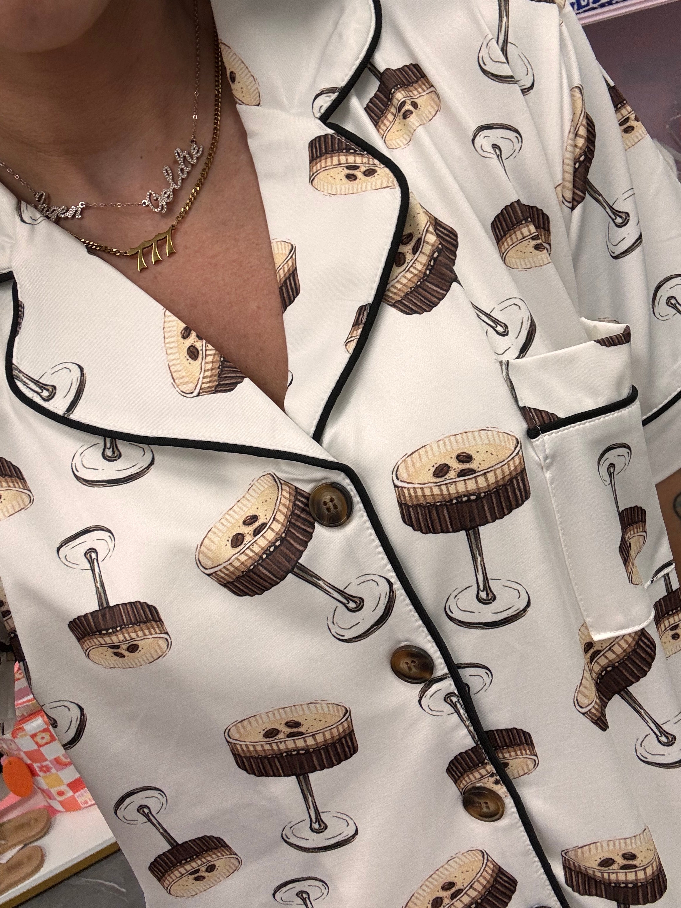 Martini Party Short Sleeve Lounge Set