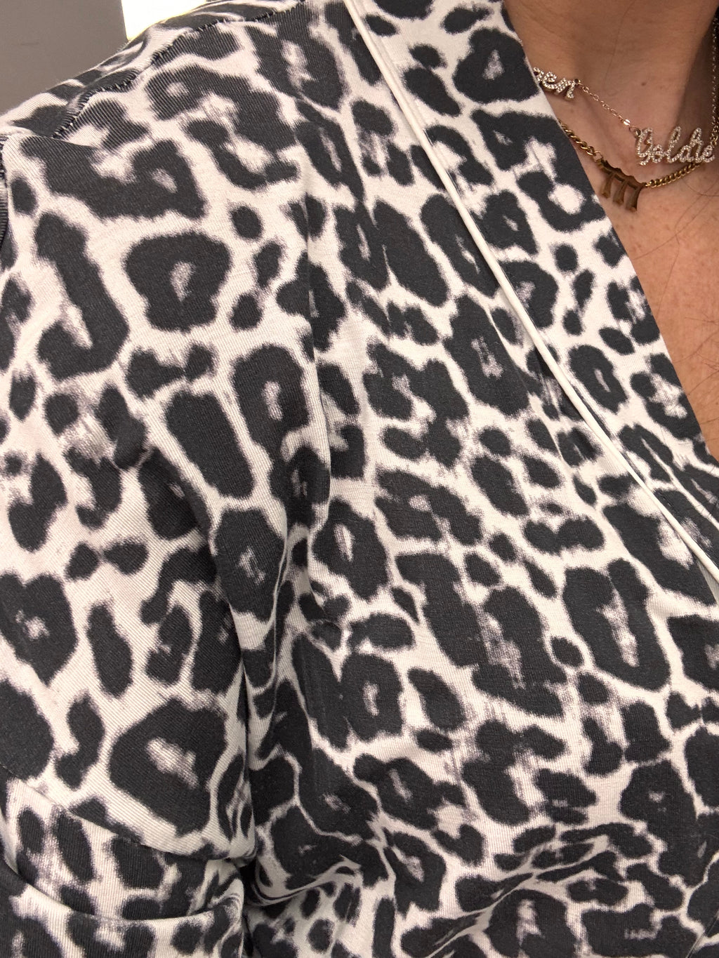 Bamboo Robe - Leopard Print