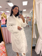 LUXE PLUSH ROBE - Mom of the year (White) - Intimate Whispers