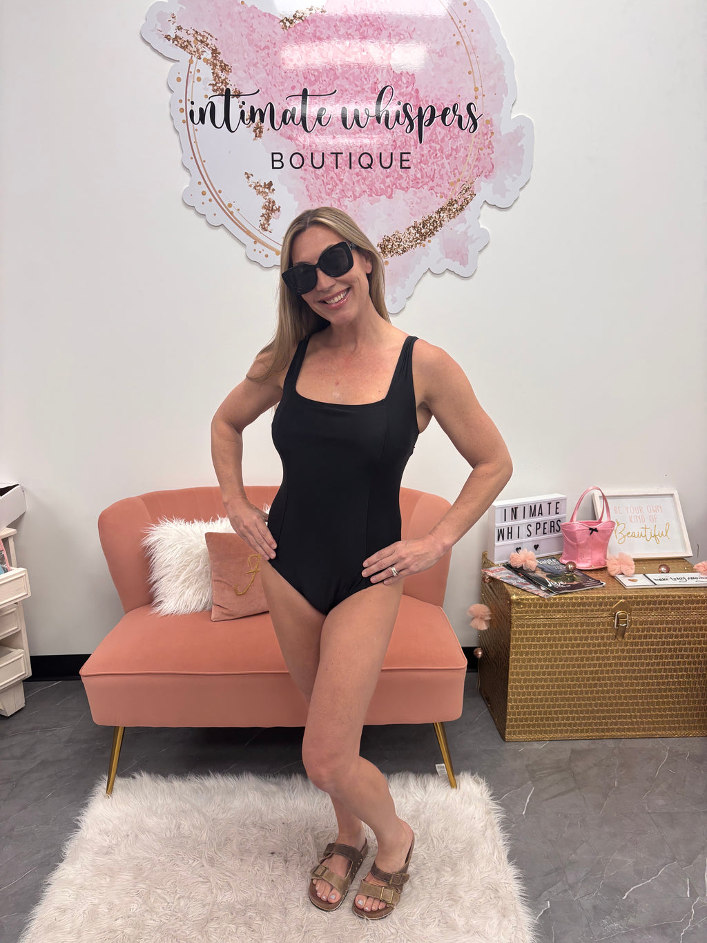 Jayden Square Neck One Piece Swim