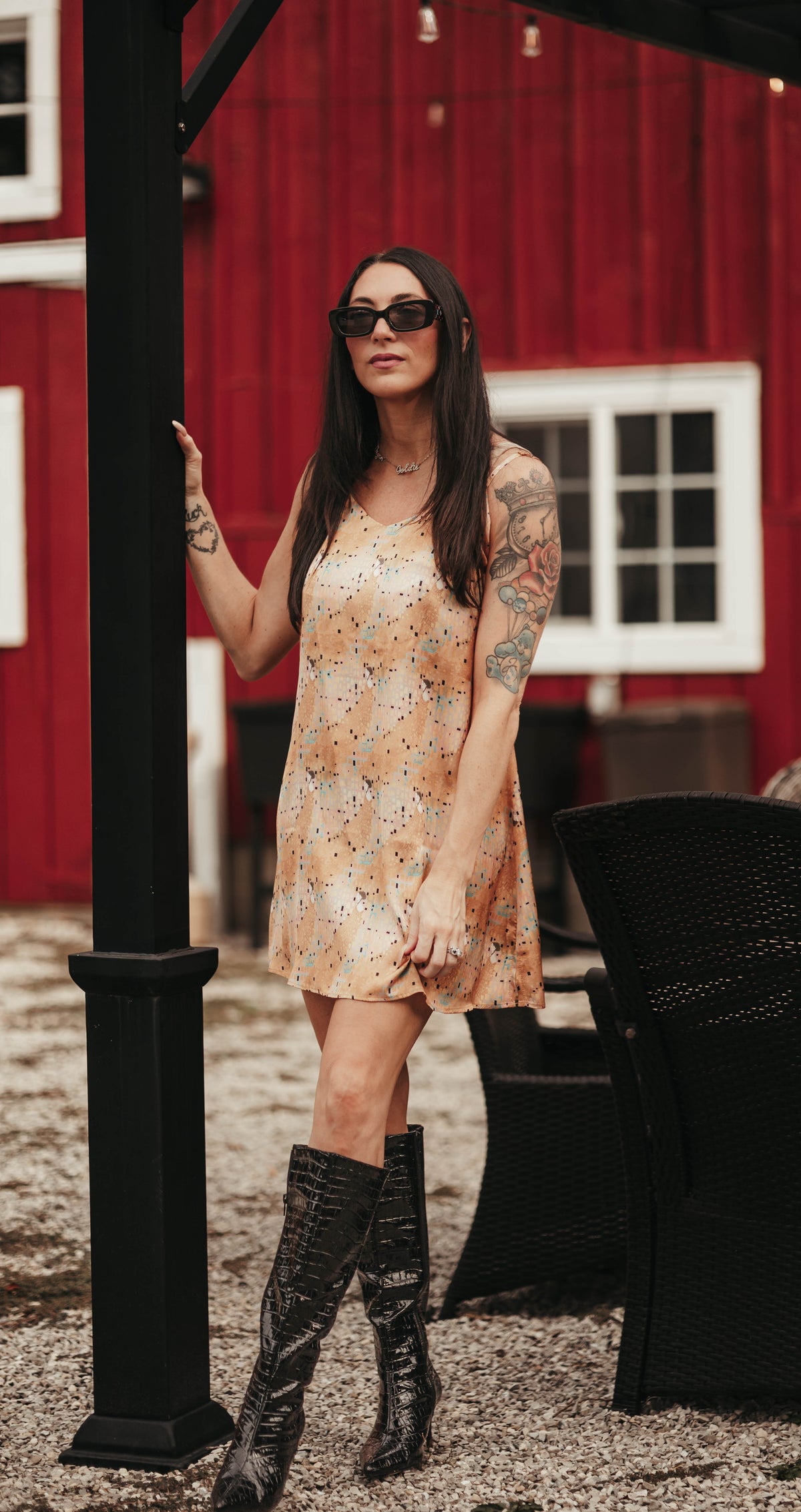Matice Stars Gold Nightgown