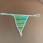 Multicolor Striped G-String - Intimate Whispers
